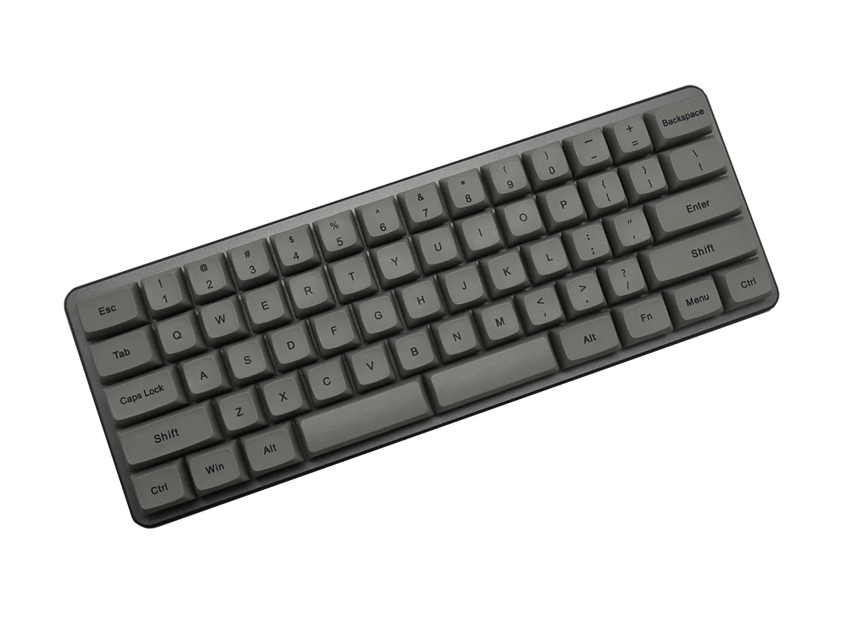 0.01 Z62 Dark Grey Dye Sub White LED 60% Dye Sub PBT Mechanical Keyboard - Image 6