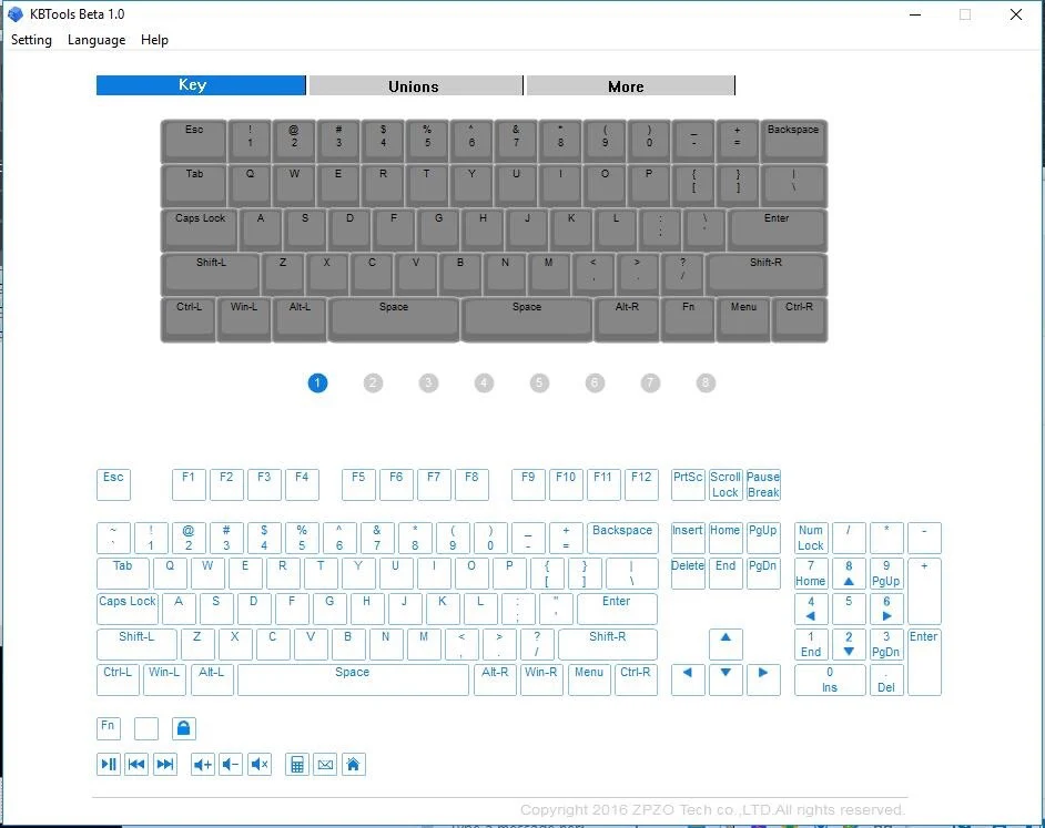 0.01 Z62 Silver Dye Sub White LED 60% Dye Sub PBT Mechanical Keyboard - Image 4