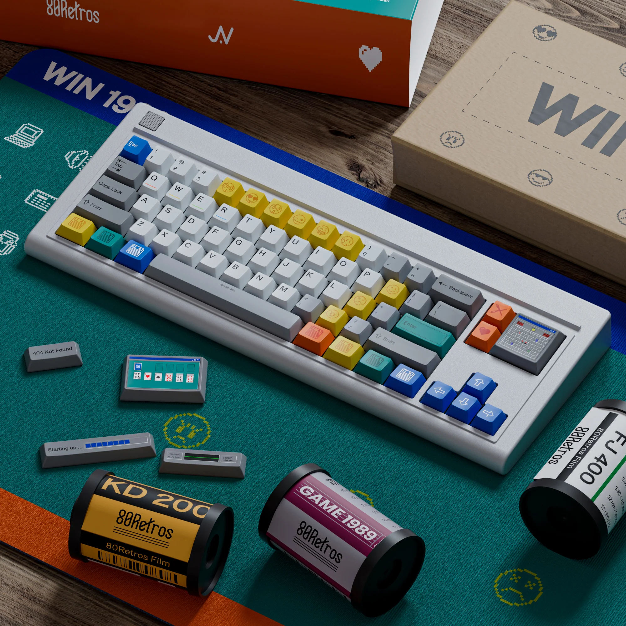 80Retros Win 1998 245 Key Cherry Profile PBT Keycap Set - Image 4
