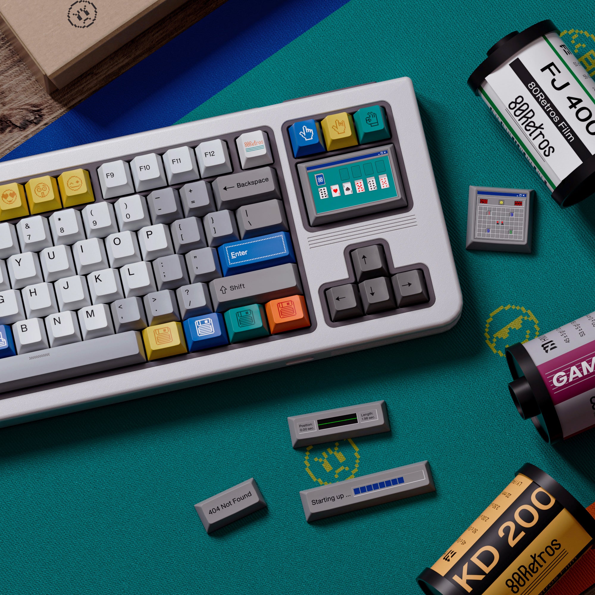 80Retros Win 1998 245 Key Cherry Profile PBT Keycap Set - Image 6