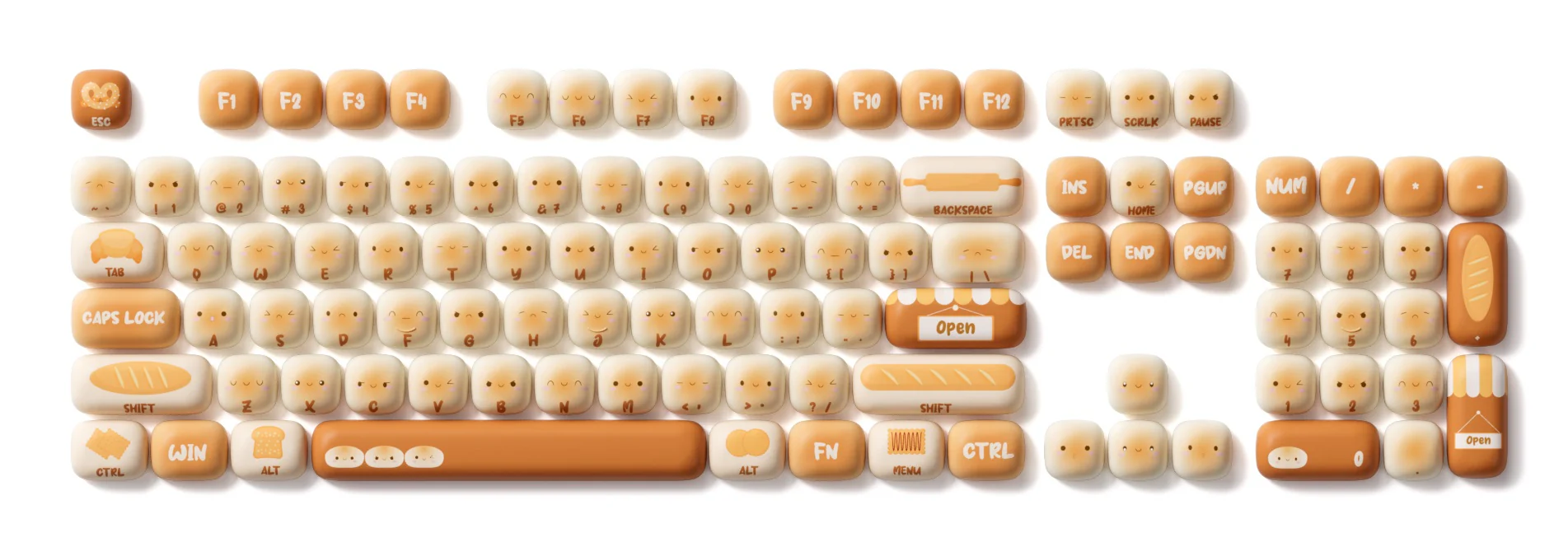 Akko Bun Wonderland 138 Key MOG Profile Dye Sub PBT Keycap Set - Image 10