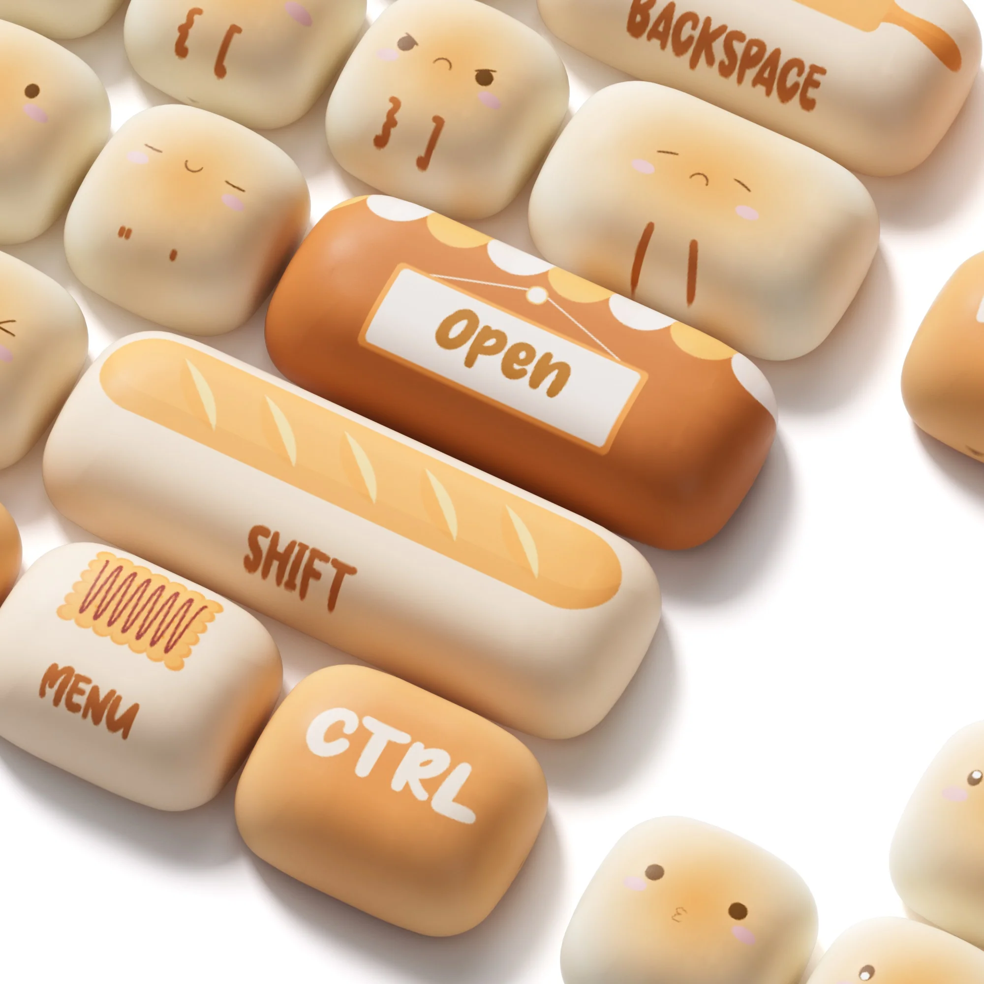 Akko Bun Wonderland 138 Key MOG Profile Dye Sub PBT Keycap Set - Image 4