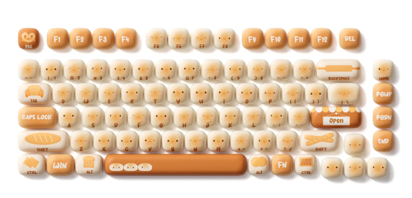 Akko Bun Wonderland 138 Key MOG Profile Dye Sub PBT Keycap Set - Image 8
