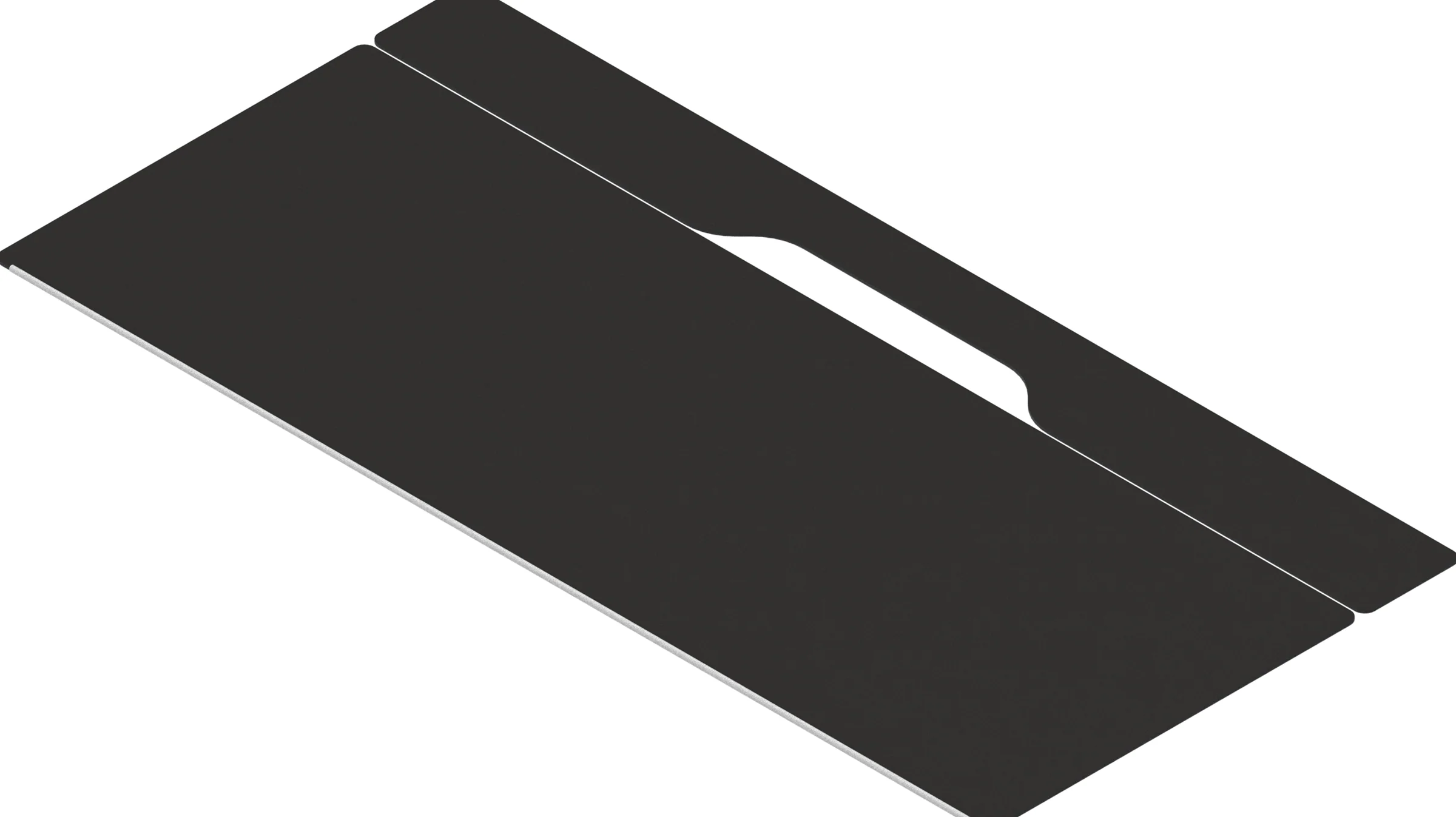 Black w/ White Stitching IKEA ALEX Desk Mat (39" / 100 cm) Full-desk Mouse Pad - Image 4