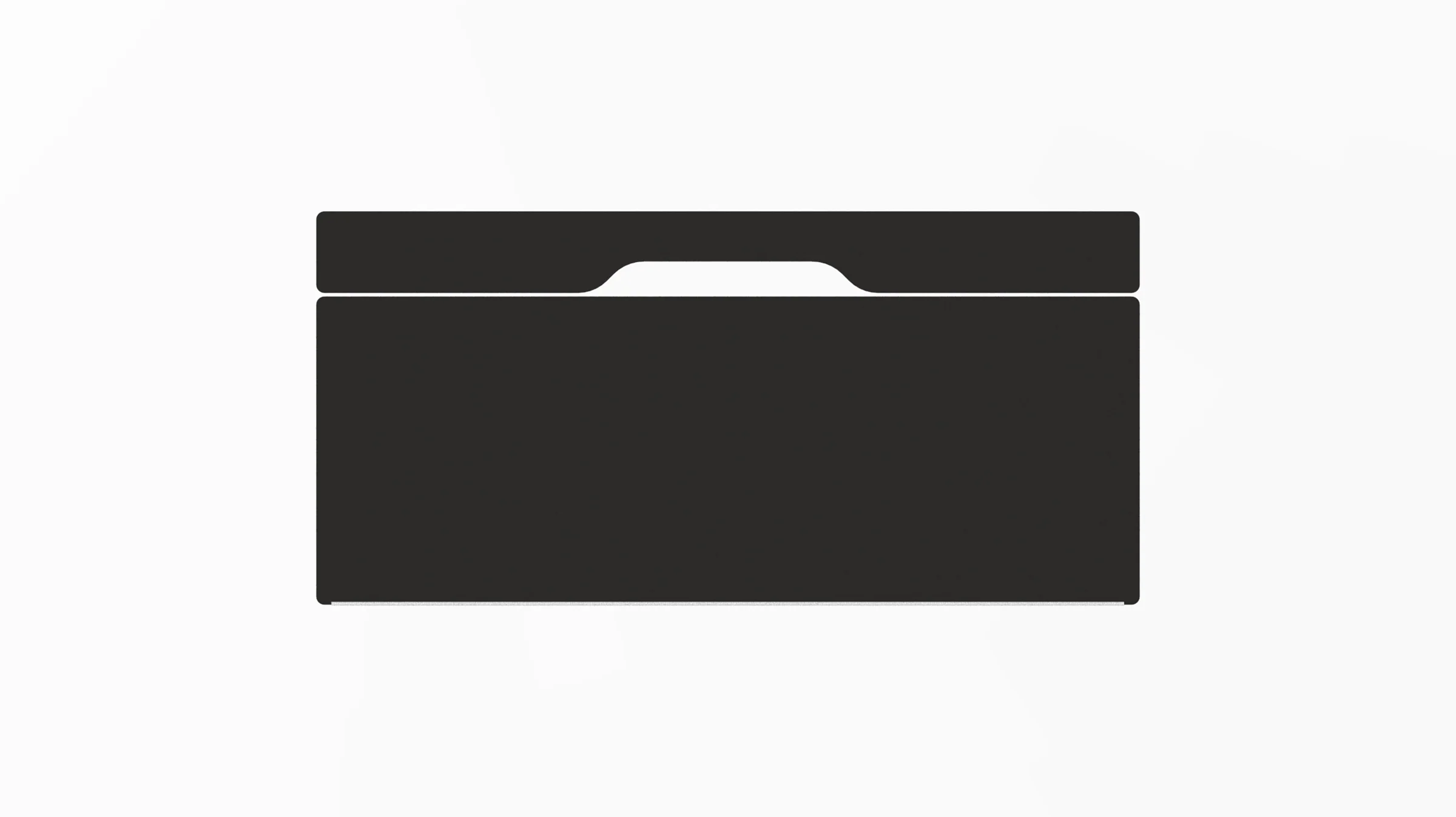 Black w/ White Stitching IKEA ALEX Desk Mat (39" / 100 cm) Full-desk Mouse Pad - Image 5