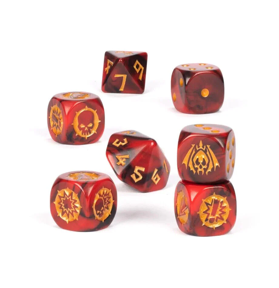 Blood Bowl Vampire Team Dice Set - Image 2