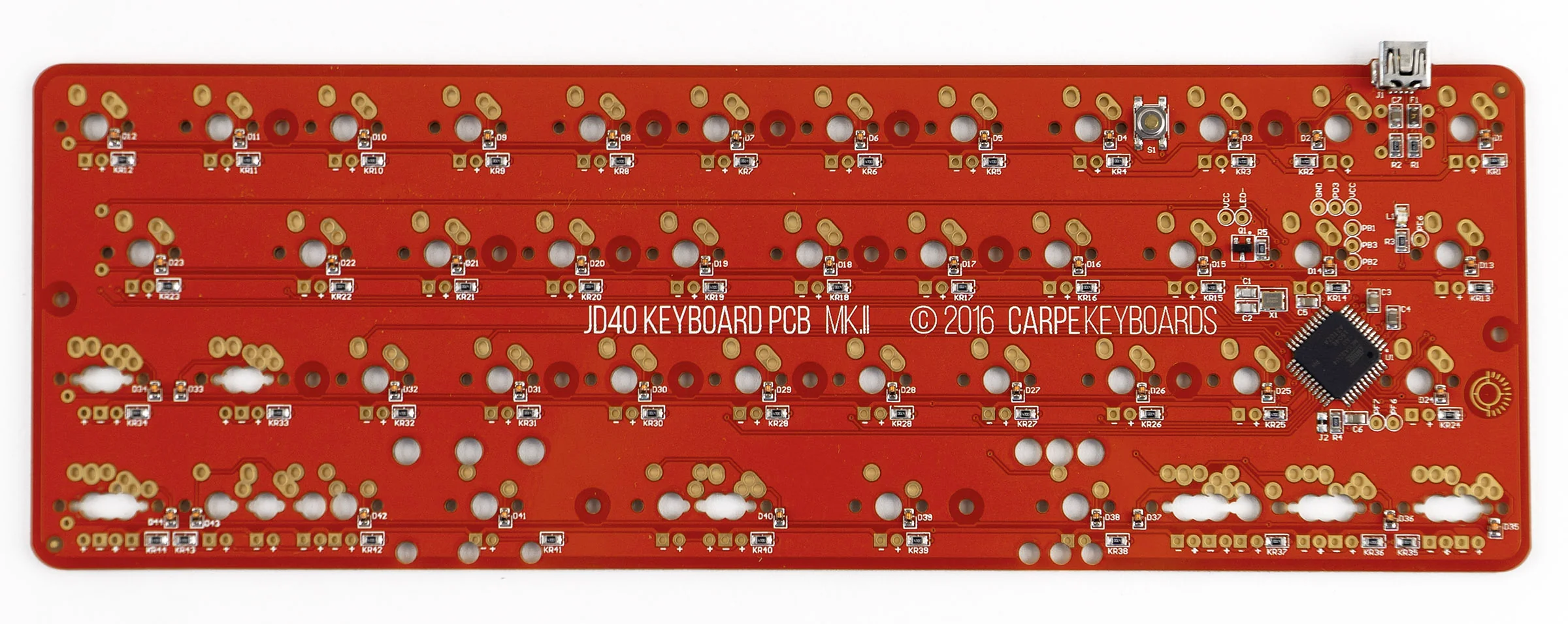 Carpe Keyboards JD40 PCB Mk. II