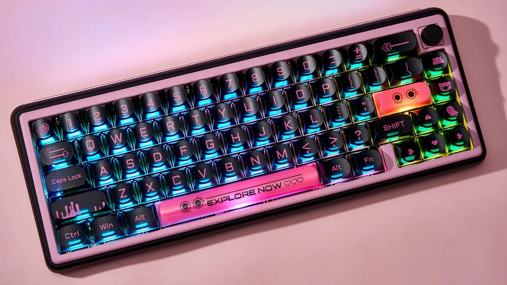 Chilkey Dark Blush 170 Key DDA Profile Dye Sub PC Keycap Set - Image 7