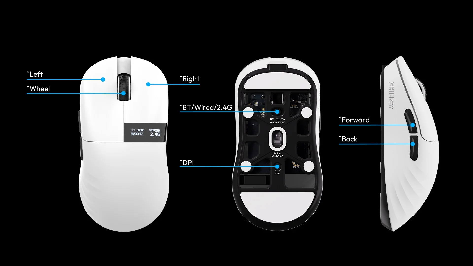 Chilkey Glacier LW 8K M Wireless Mouse - Image 3
