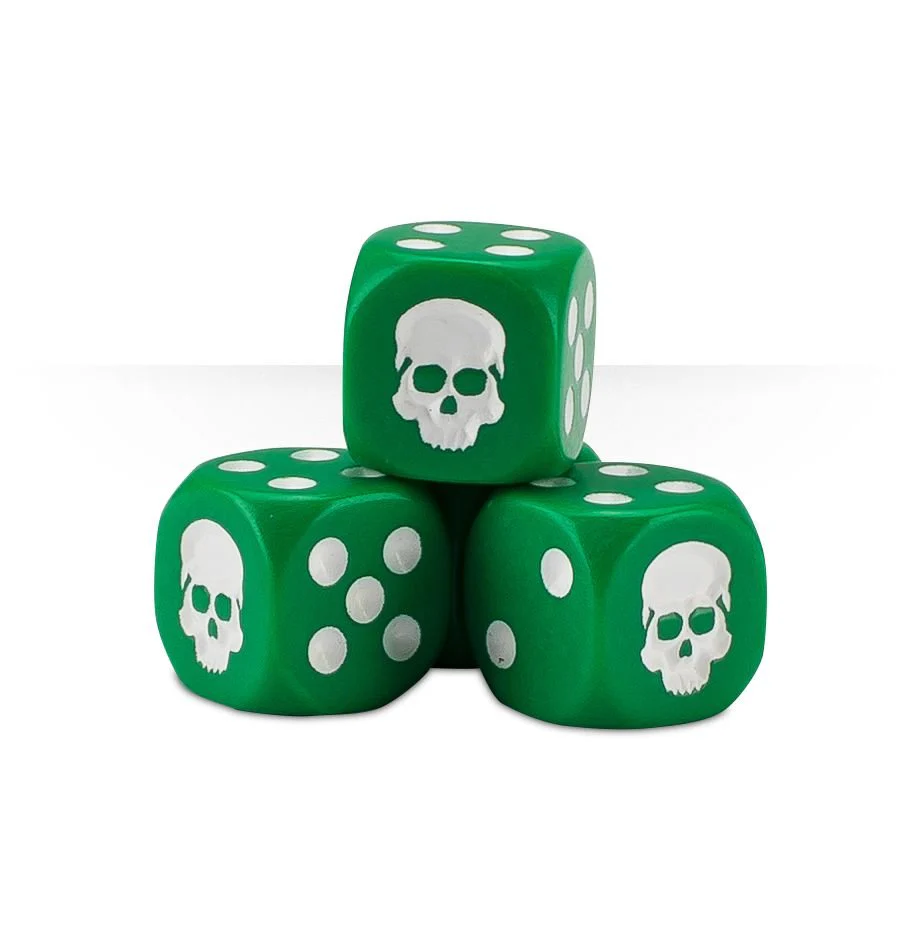 12mm Dice Cube - Green - Image 3
