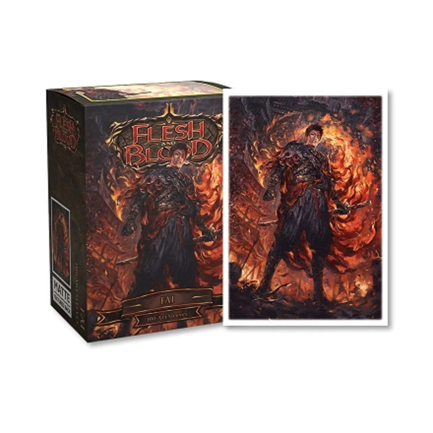 Dragon Shield Standard Matte Art Card Sleeves Flesh and Blood Uprising Fai 100ct - Image 2