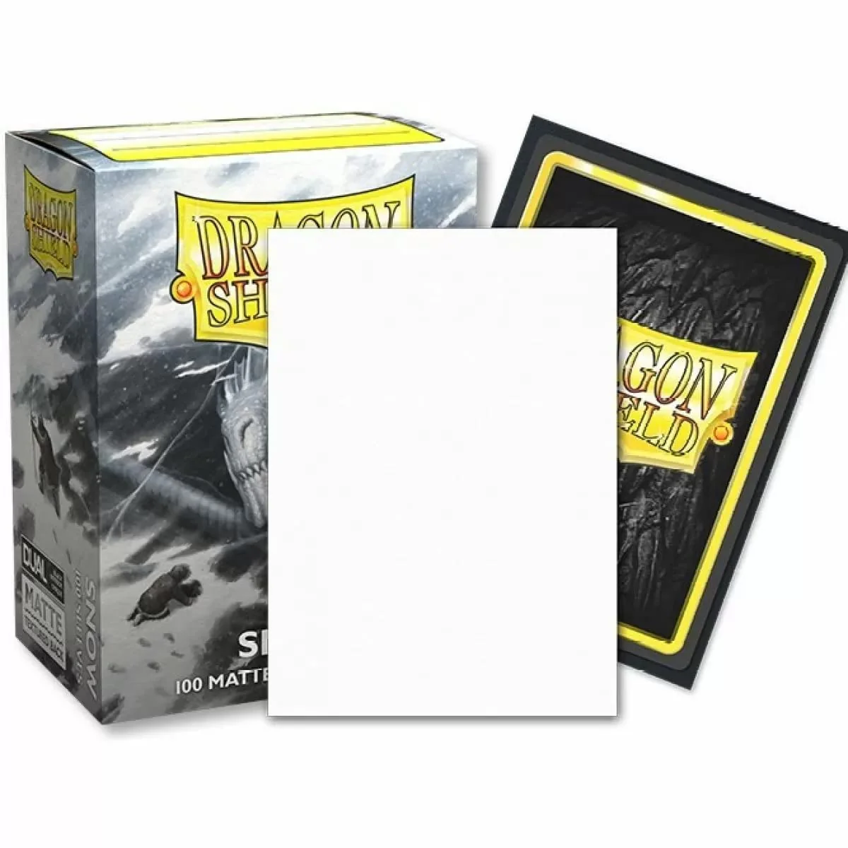 Dragon Shield Standard Matte Dual Card Sleeves Snow 100ct - Image 2