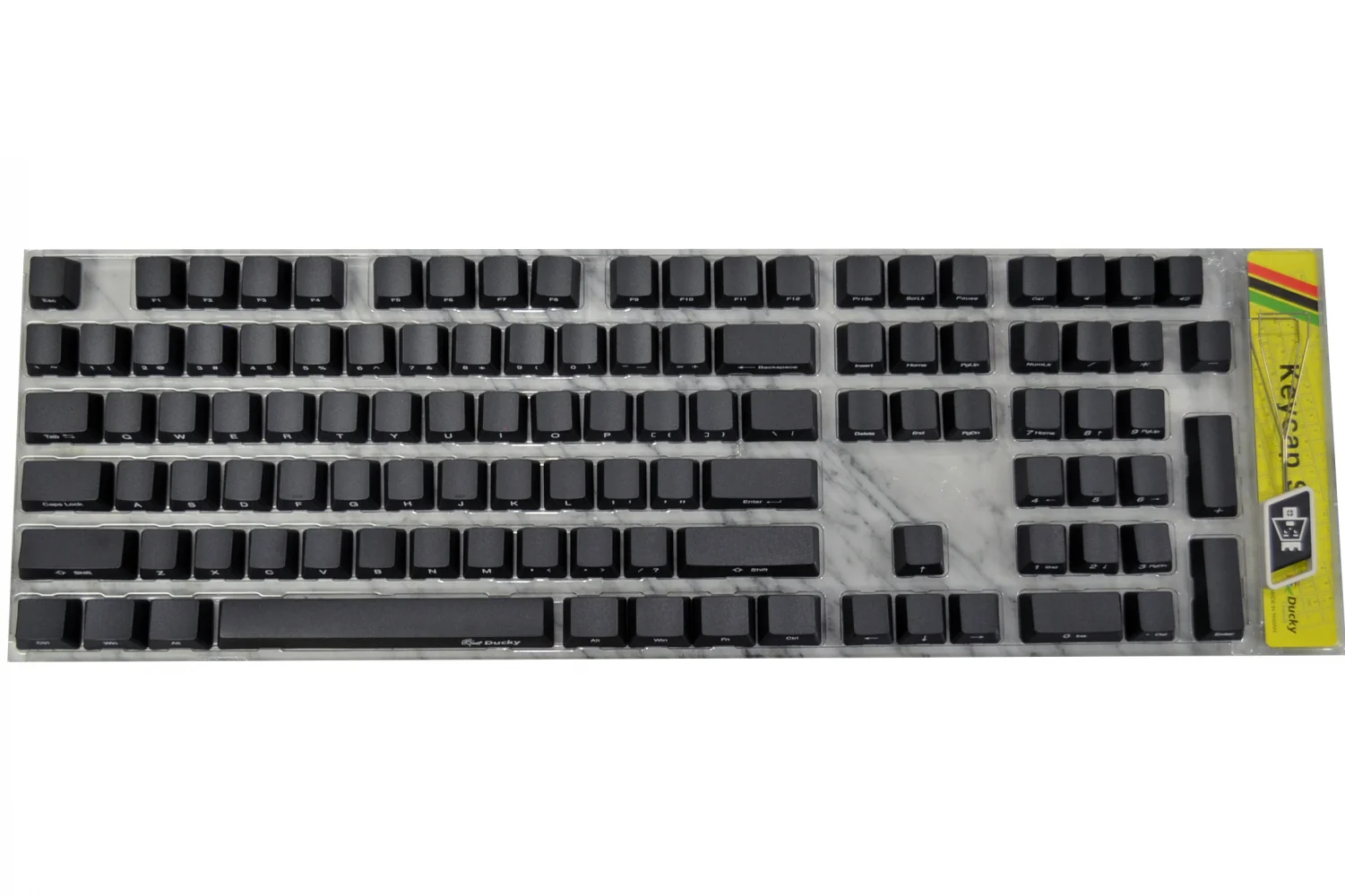 Ducky Black Side Print 108 Key OEM Profile PBT Keycap Set - Image 2