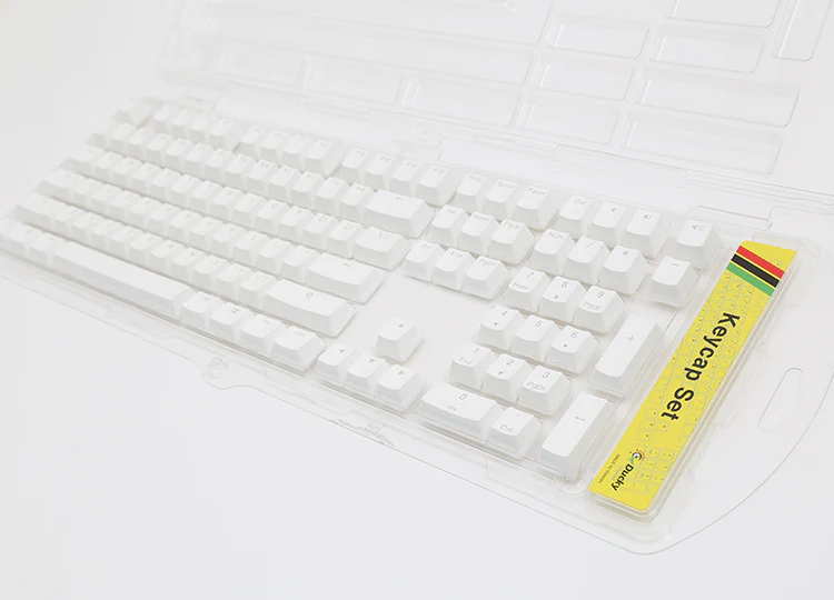 Ducky White Seamless Backlit 108 Key OEM Profile PBT Keycap Set - Image 2