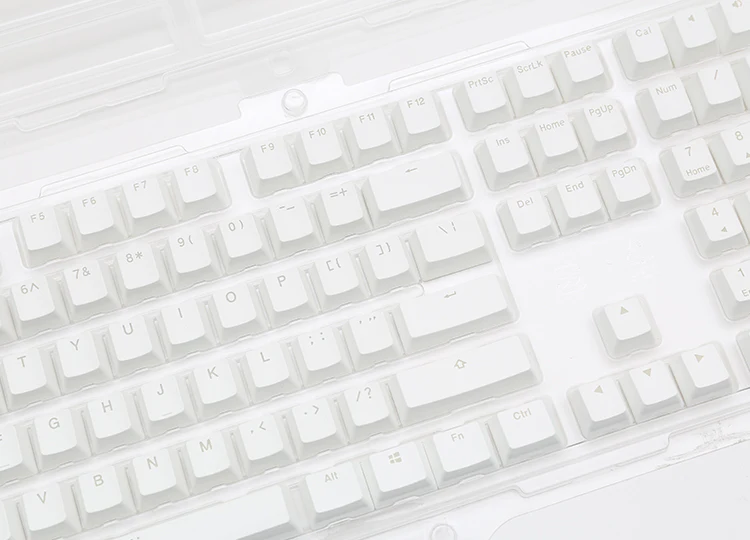 Ducky White Seamless Backlit 108 Key OEM Profile PBT Keycap Set - Image 3