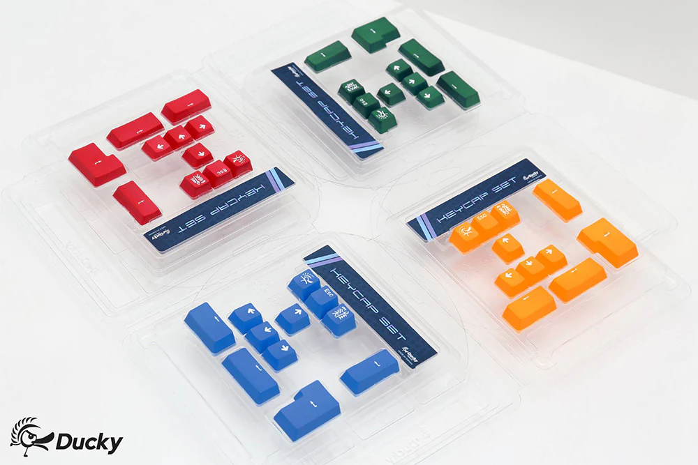 Ducky Sea Blue 11 Key OEM Profile Double Shot PBT Keycap Set - Image 4
