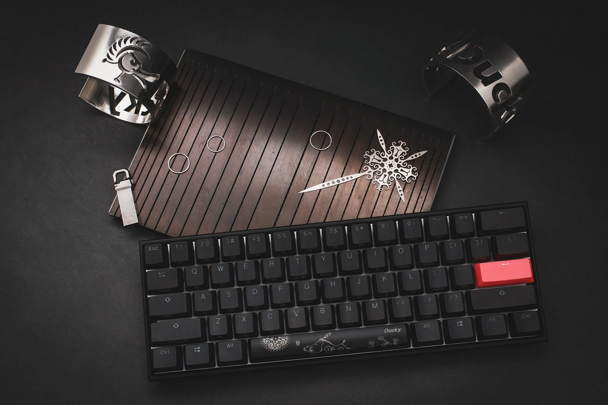 Ducky Mecha Mini v2 RGB LED 60% Double Shot PBT Mechanical Keyboard - Image 10