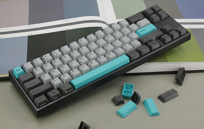 Ducky x Varmilo Miya Mac Moonlight White LED 65% Dye Sub PBT Mechanical Keyboard - Image 2