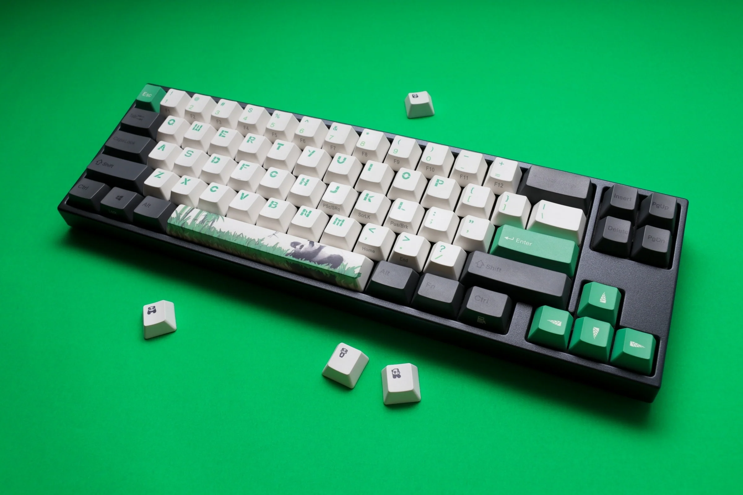 Ducky x Varmilo Miya Pro Panda R2 White LED 65% Double Shot PBT Mechanical Keyboard