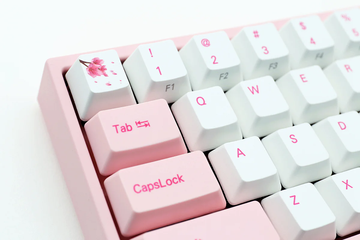 Ducky x Varmilo Miya Pro Sakura Pink LED 65% Dye Sub PBT Mechanical Keyboard - Image 6