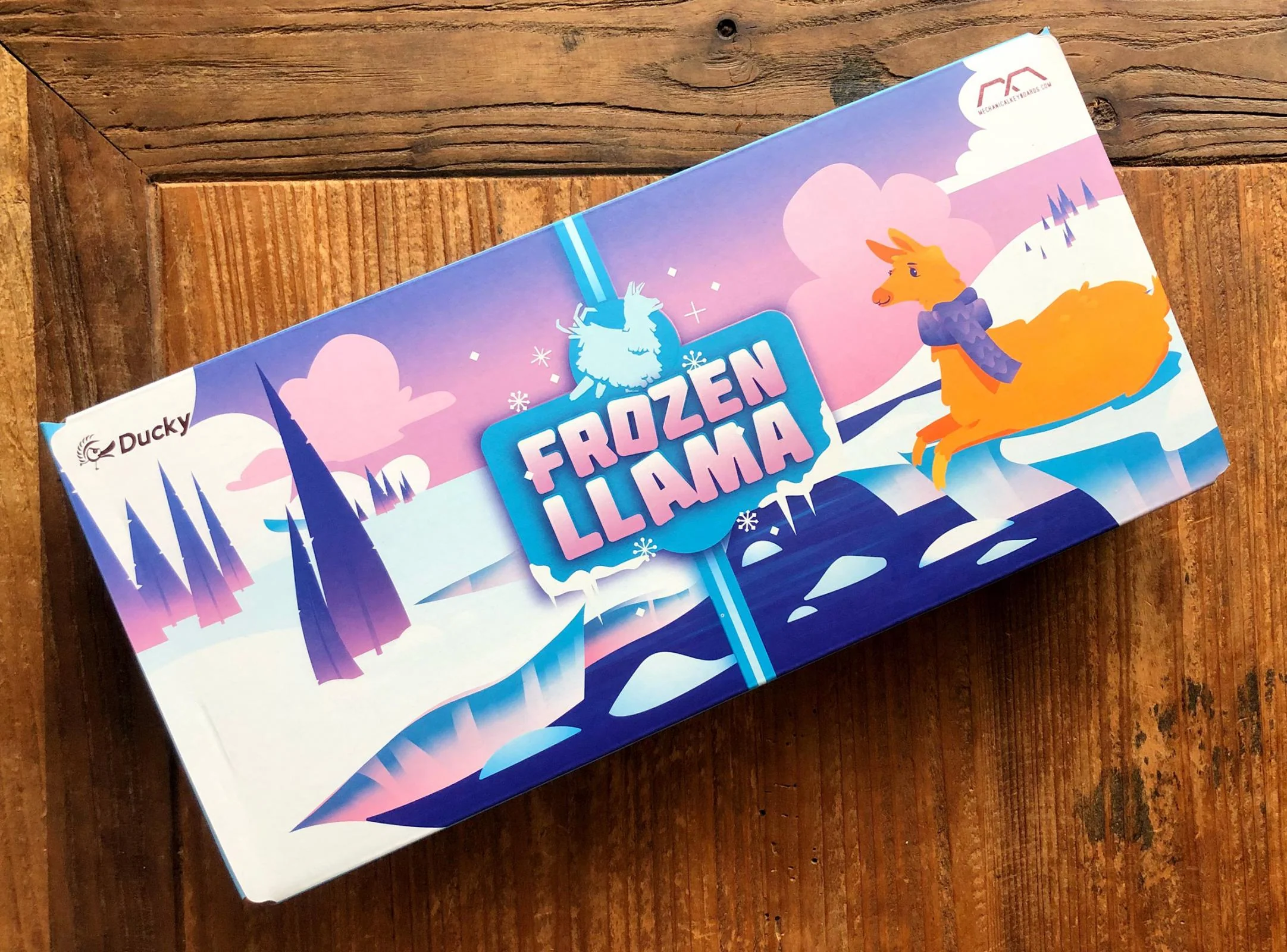 Ducky x MK Frozen Llama One 2 Mini RGB LED 60% Double Shot PBT Limited Mechanical Keyboard - Image 4