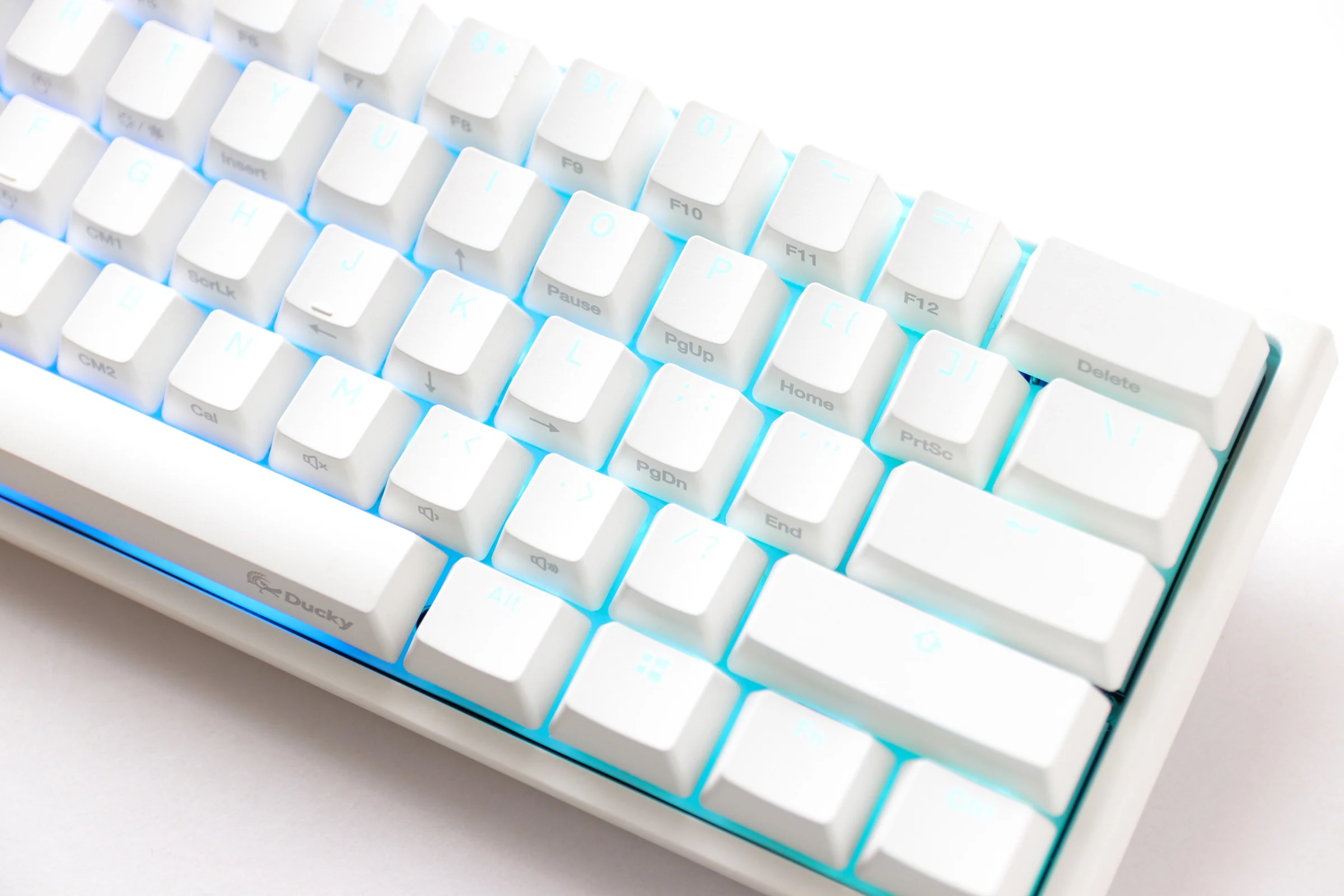 Ducky One 2 Mini Pro Pure White RGB LED 60% Double Shot PBT Mechanical Keyboard - Image 10