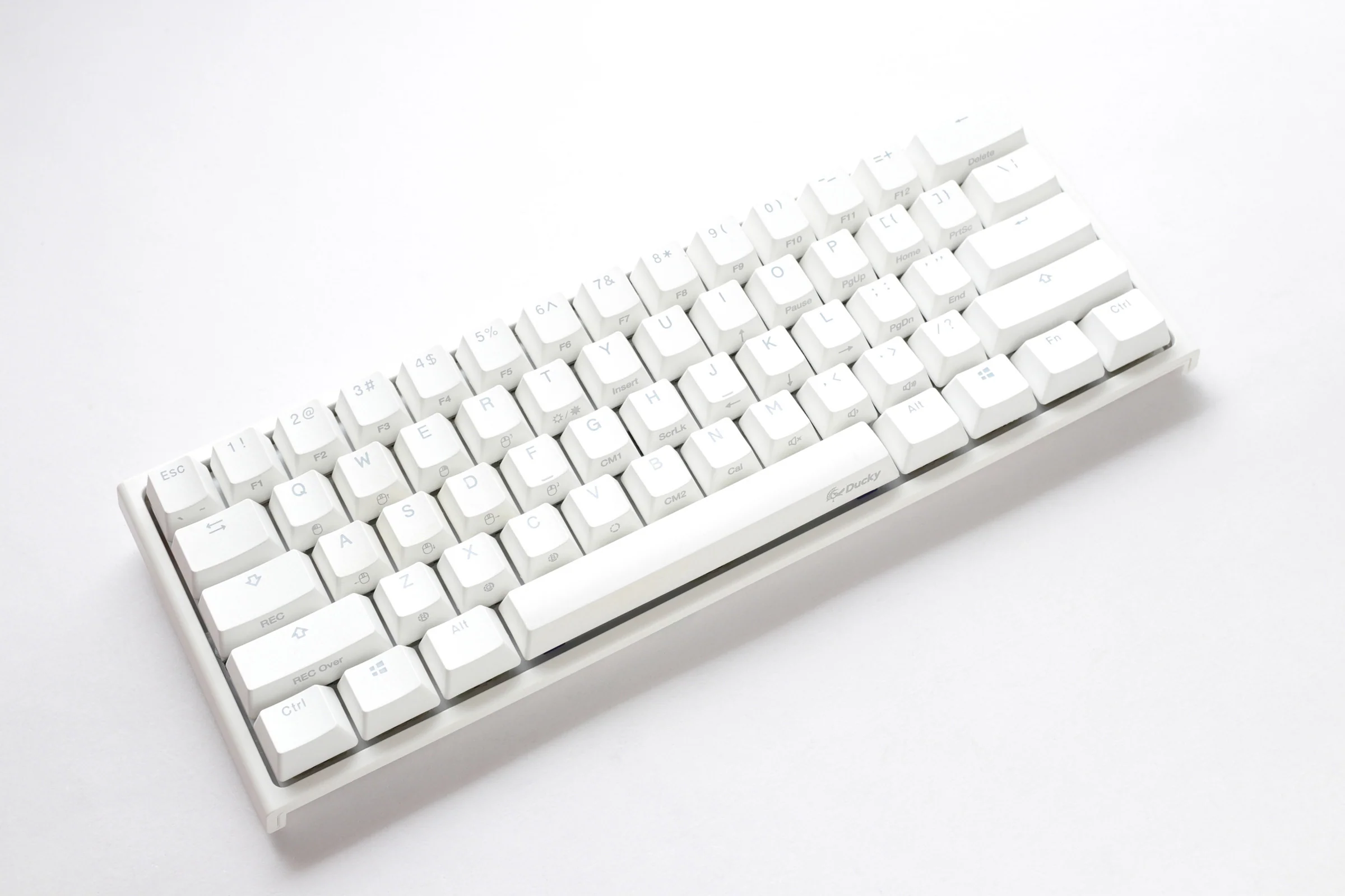 Ducky One 2 Mini Pro Pure White RGB LED 60% Double Shot PBT Mechanical Keyboard - Image 2