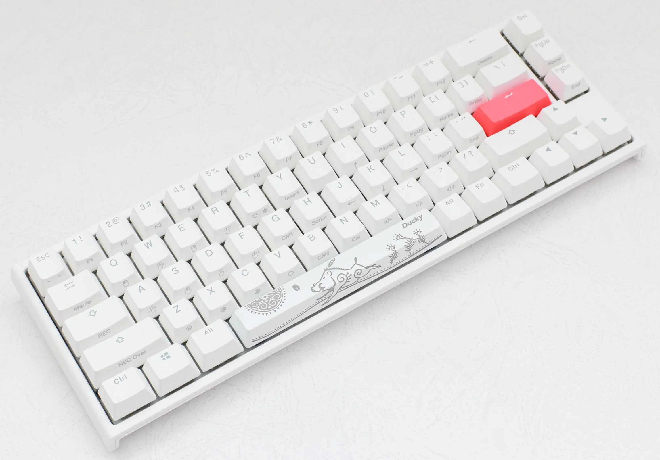 Ducky One 2 SF RGB Pure White 65% Double Shot PBT Mechanical Keyboard - Image 4
