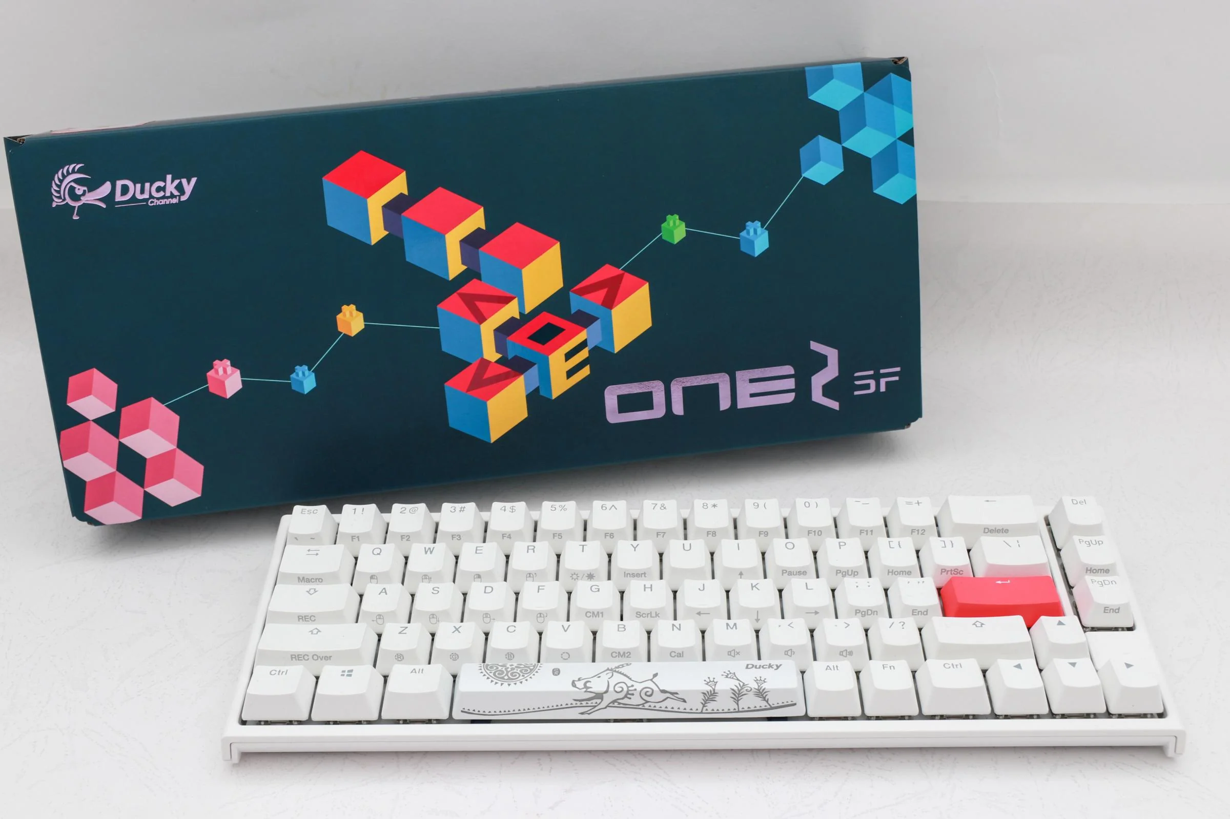 Ducky One 2 SF RGB Pure White 65% Double Shot PBT Mechanical Keyboard - Image 8