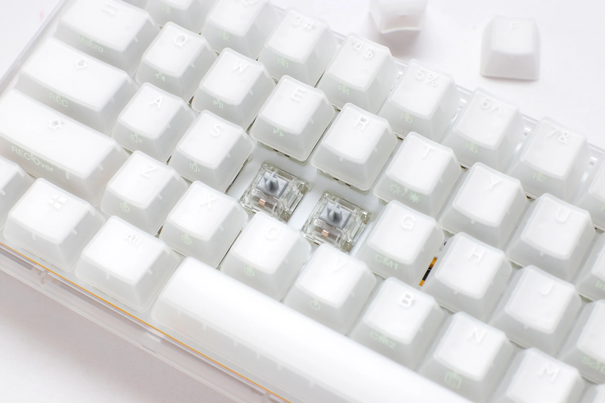 Ducky One 3 Mini Aura Clear White 60% Hotswap RGB LED Double Shot ABS Mechanical Keyboard - Image 5