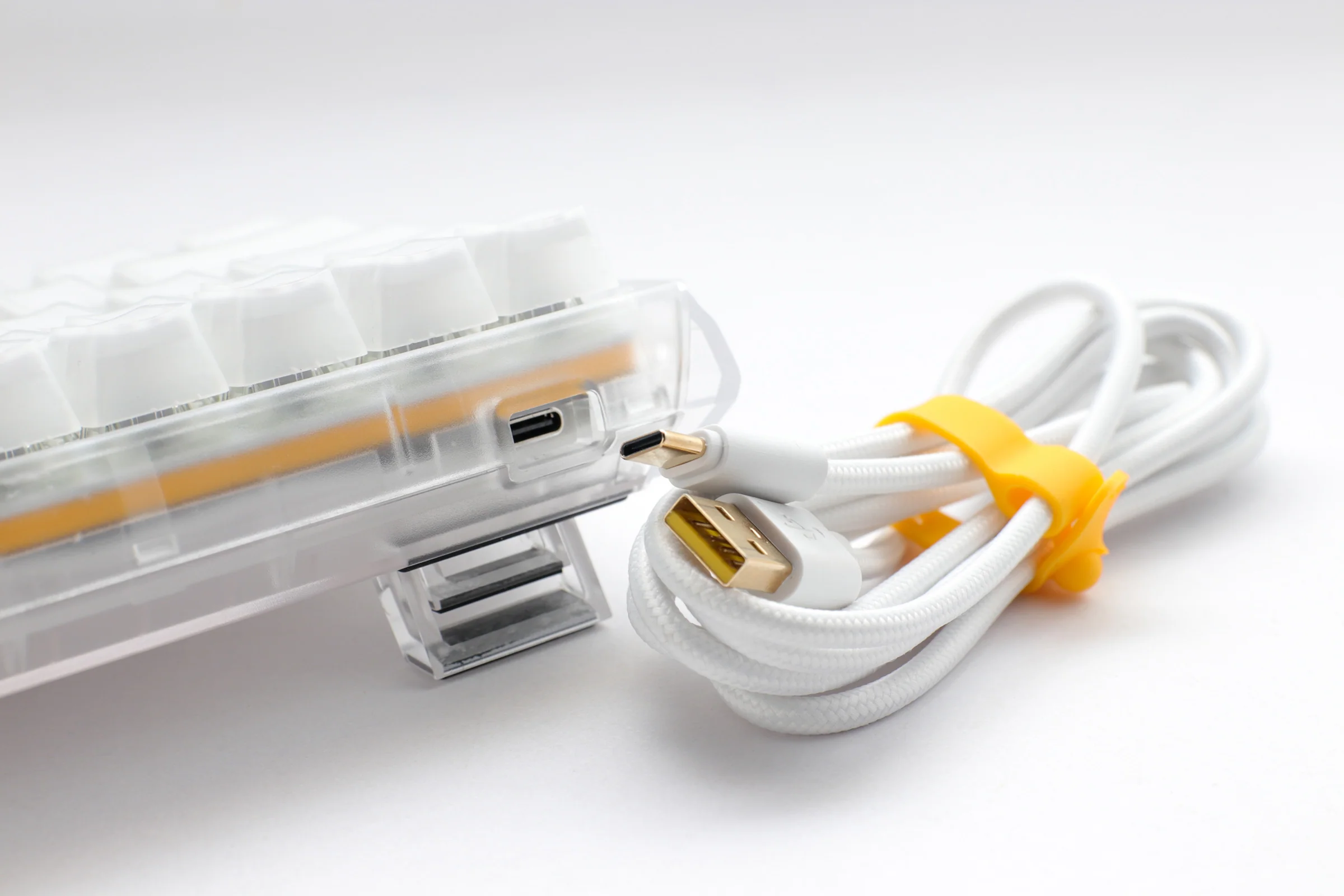 Ducky One 3 Mini Aura Clear White 60% Hotswap RGB LED Double Shot ABS Mechanical Keyboard - Image 7