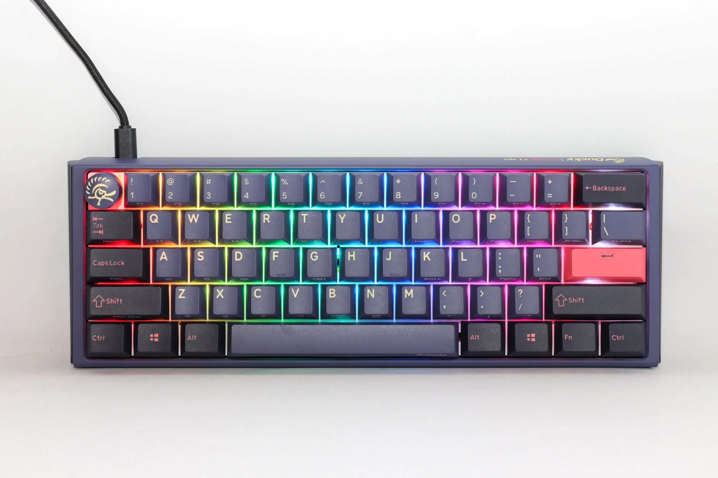 Ducky One 3 Mini Cosmic Blue 60% Hotswap RGB Double Shot PBT QUACK Mechanical Keyboard - Image 7