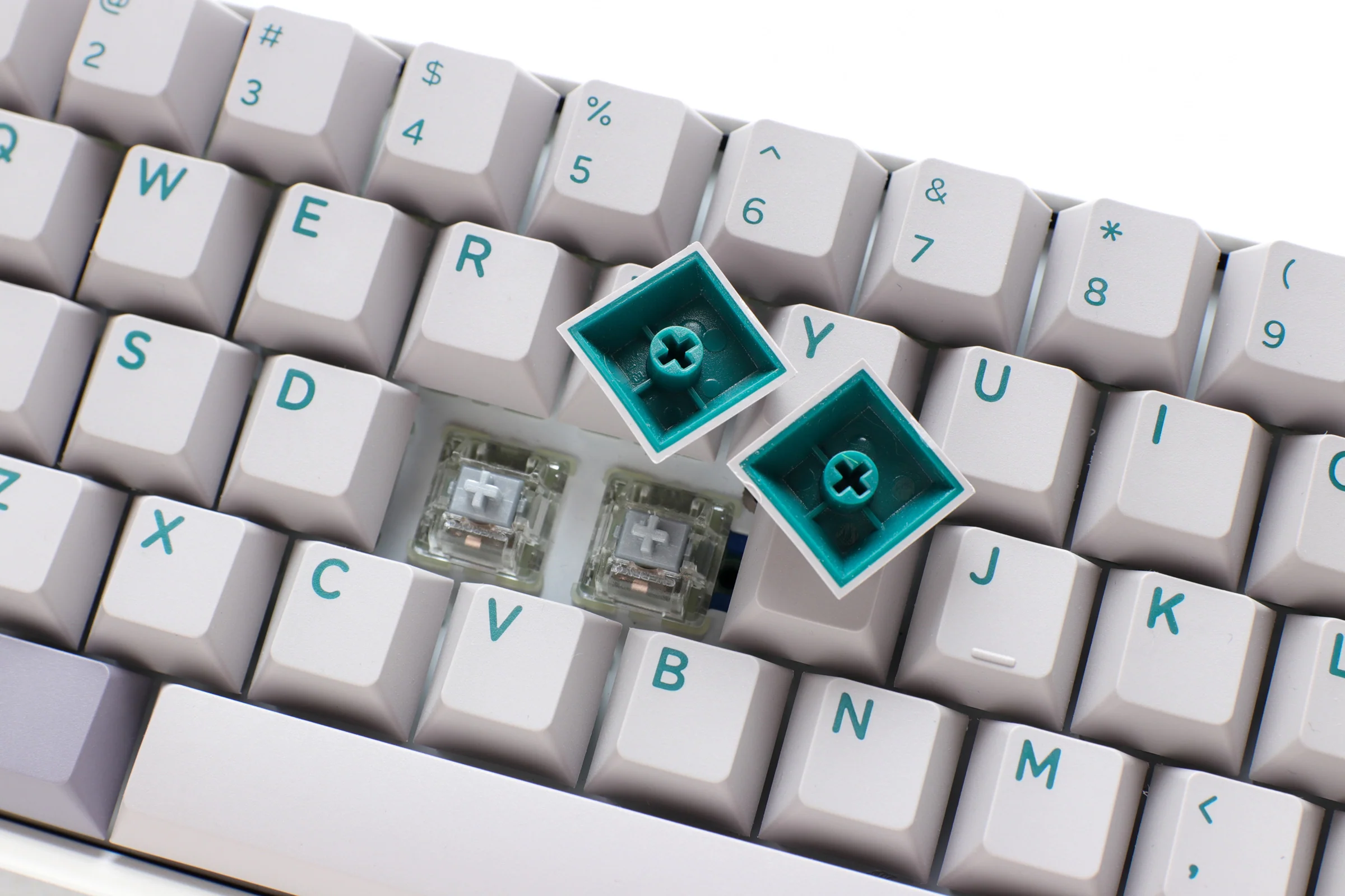 Ducky One 3 Mini Mist Grey 60% Hotswap RGB Double Shot PBT Mechanical Keyboard - Image 5