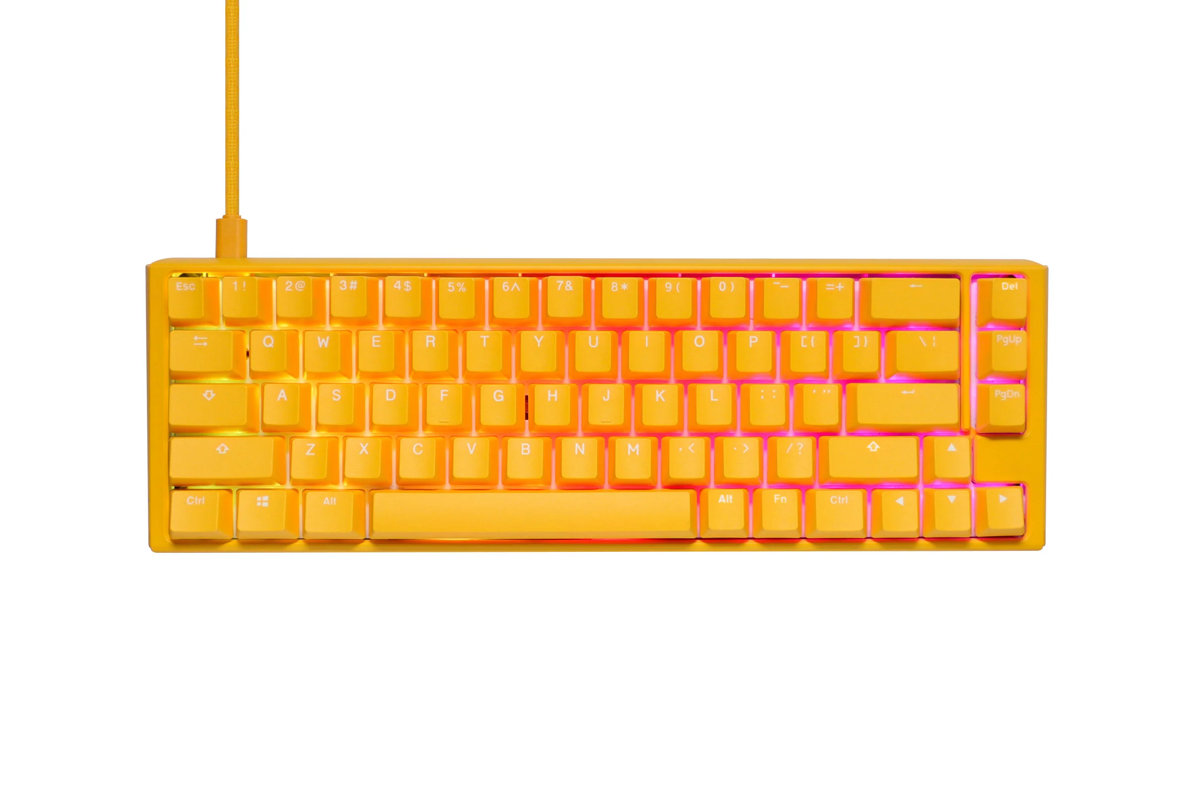 Ducky Yellow One 3 SF 65% Hotswap RGB Double Shot PBT QUACK Mechanical Keyboard - Image 8