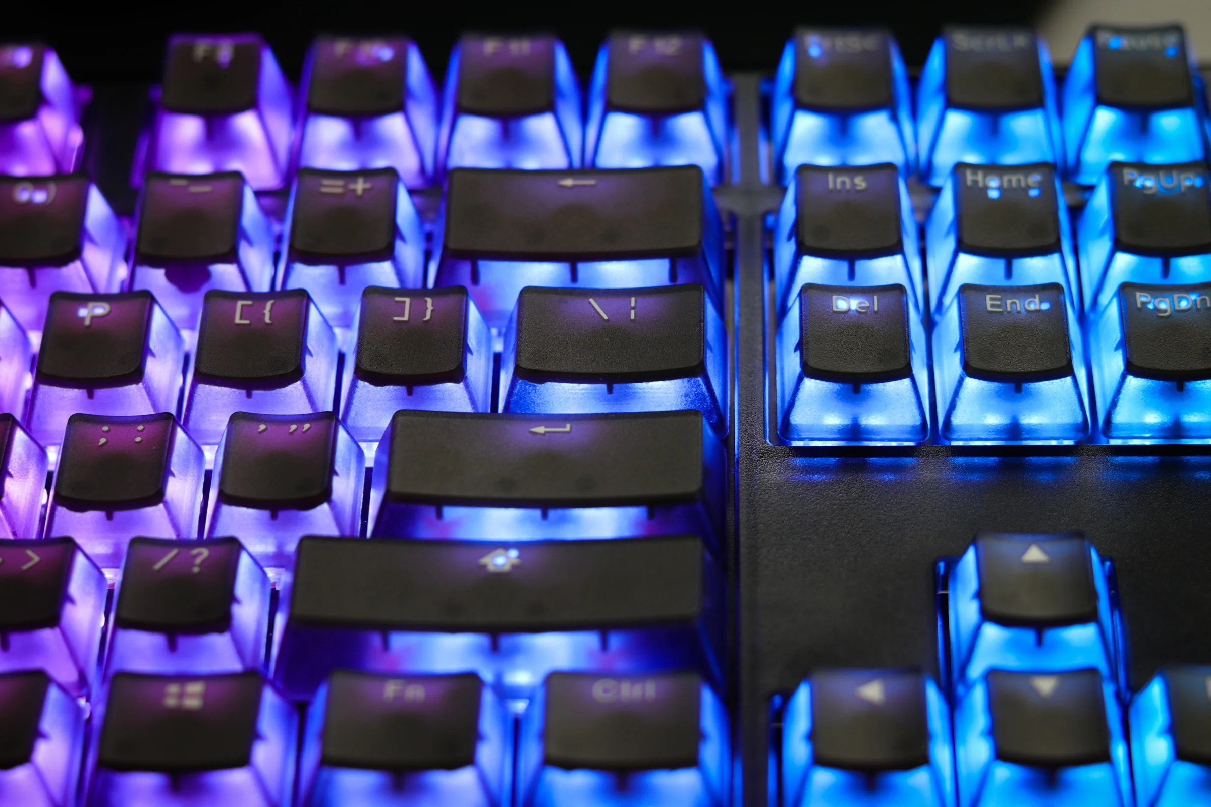Ducky One 3 TKL Aura Clear Black Hotswap RGB Double Shot ABS Mechanical Keyboard - Image 11