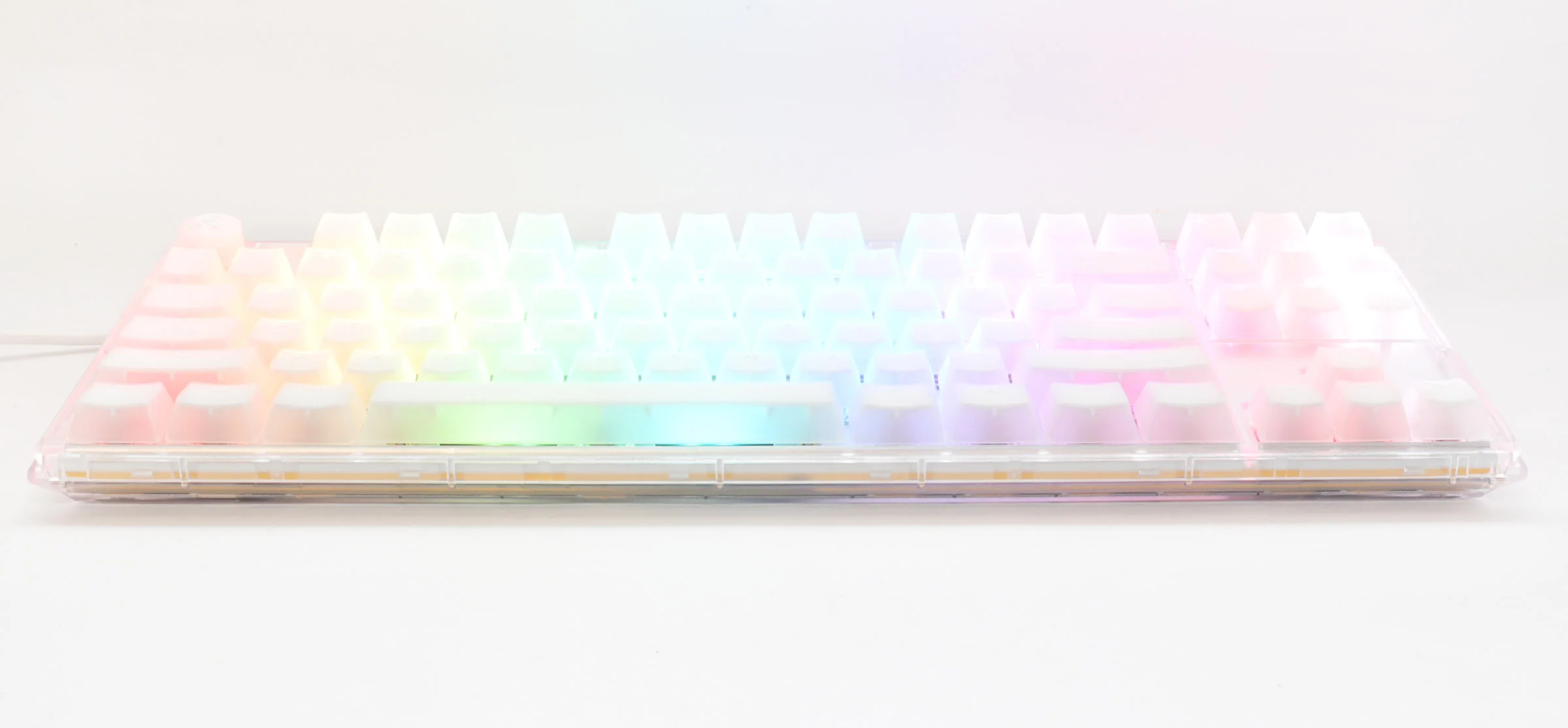 Ducky One 3 TKL Aura Clear White Hotswap RGB Double Shot ABS Mechanical Keyboard - Image 2