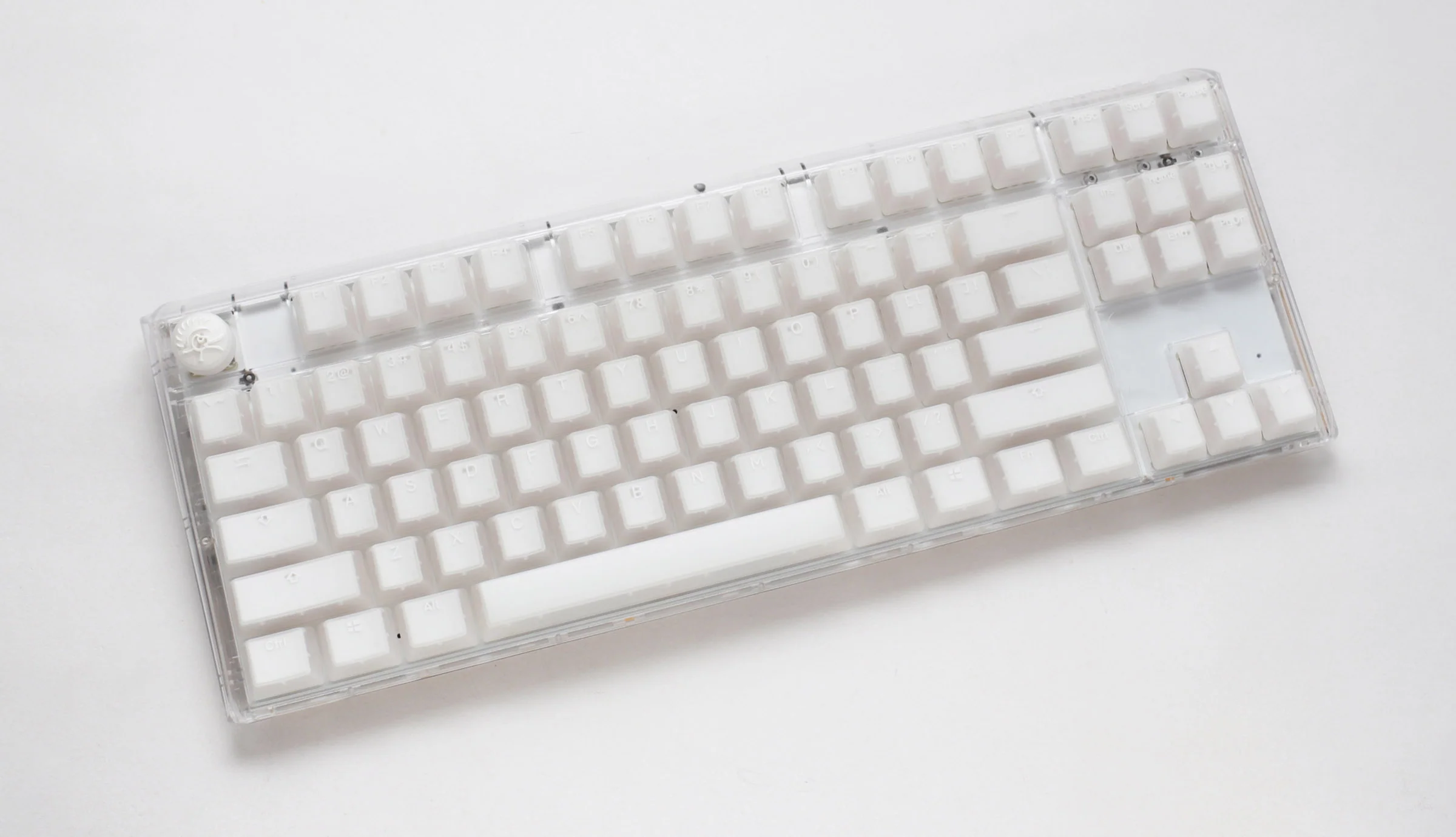 Ducky One 3 TKL Aura Clear White Hotswap RGB Double Shot ABS Mechanical Keyboard - Image 3