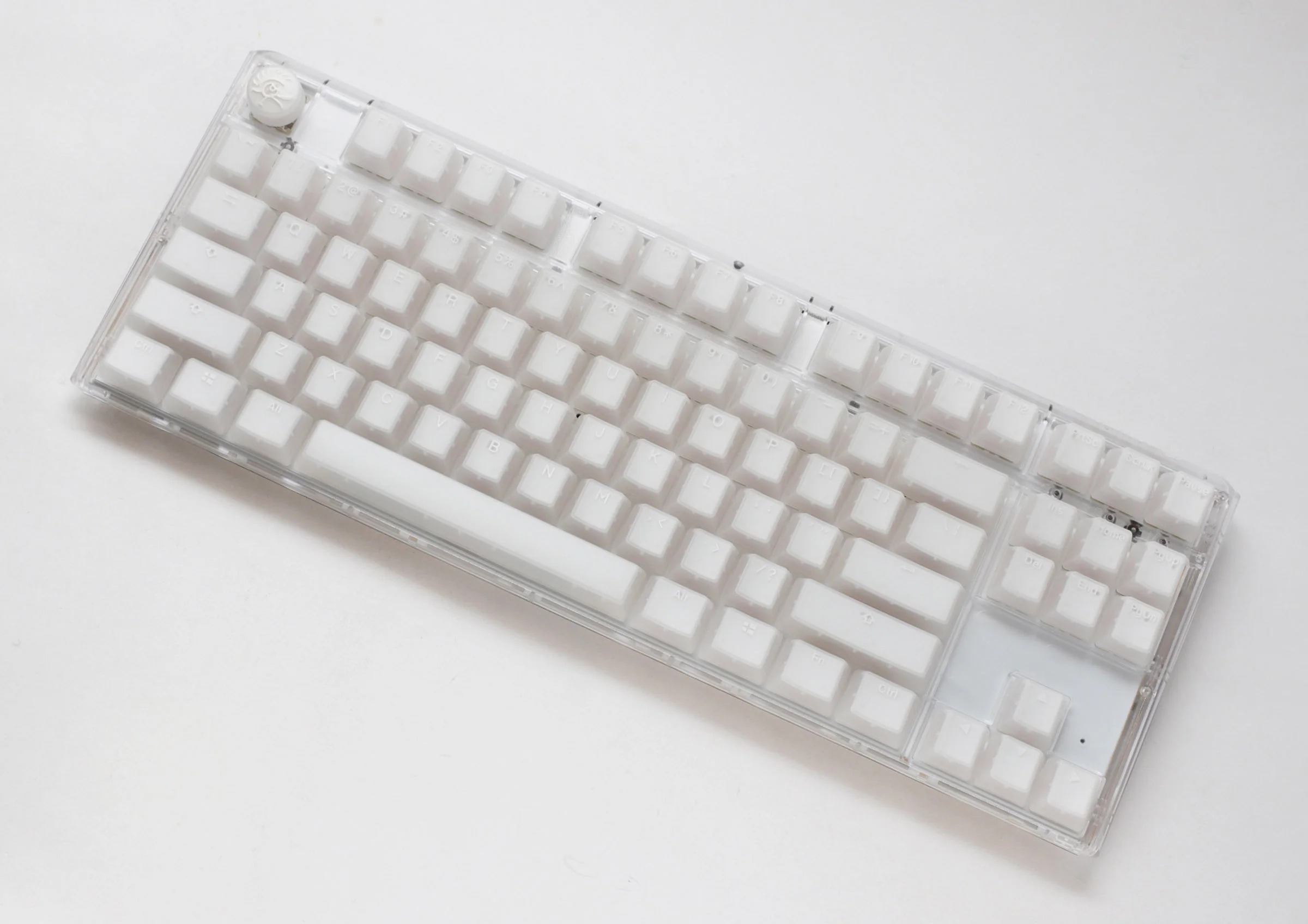 Ducky One 3 TKL Aura Clear White Hotswap RGB Double Shot ABS Mechanical Keyboard - Image 4