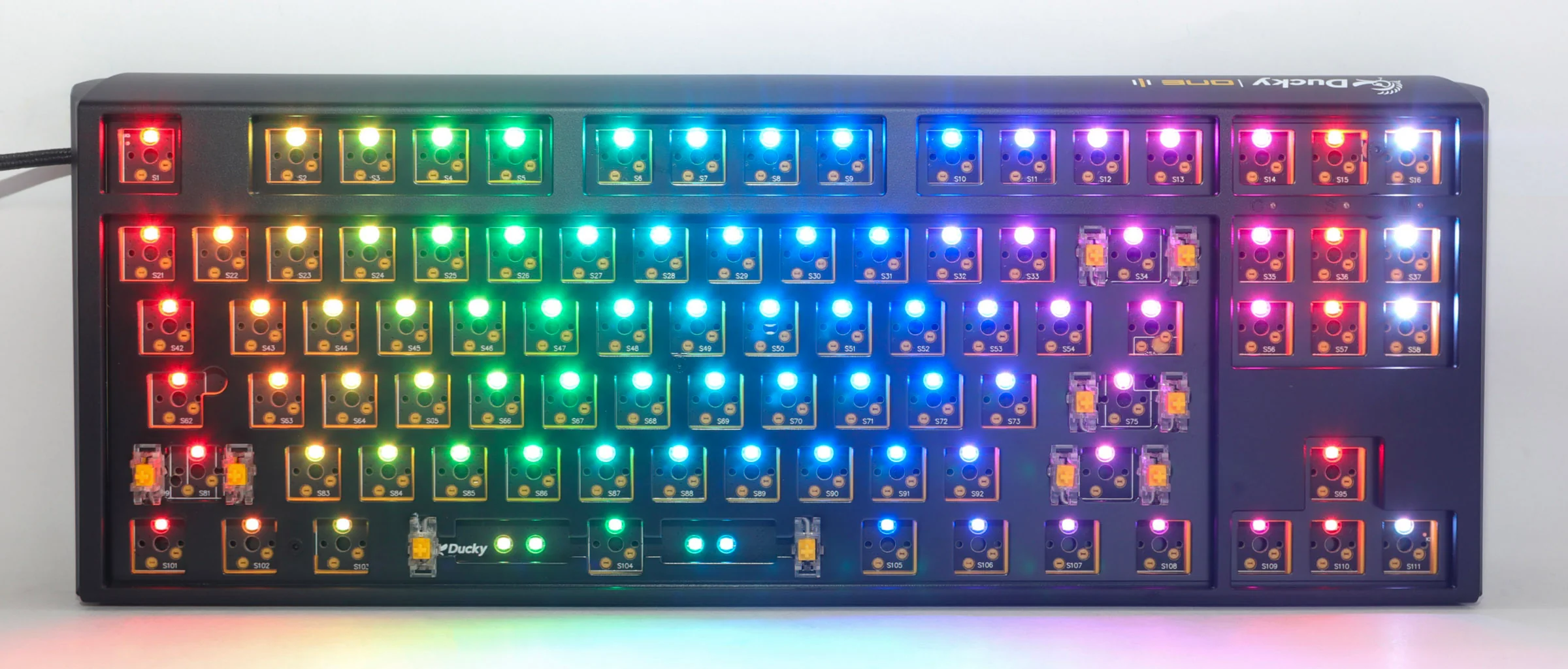 Ducky One 3 TKL Black Barebones Hotswap RGB Mechanical Keyboard