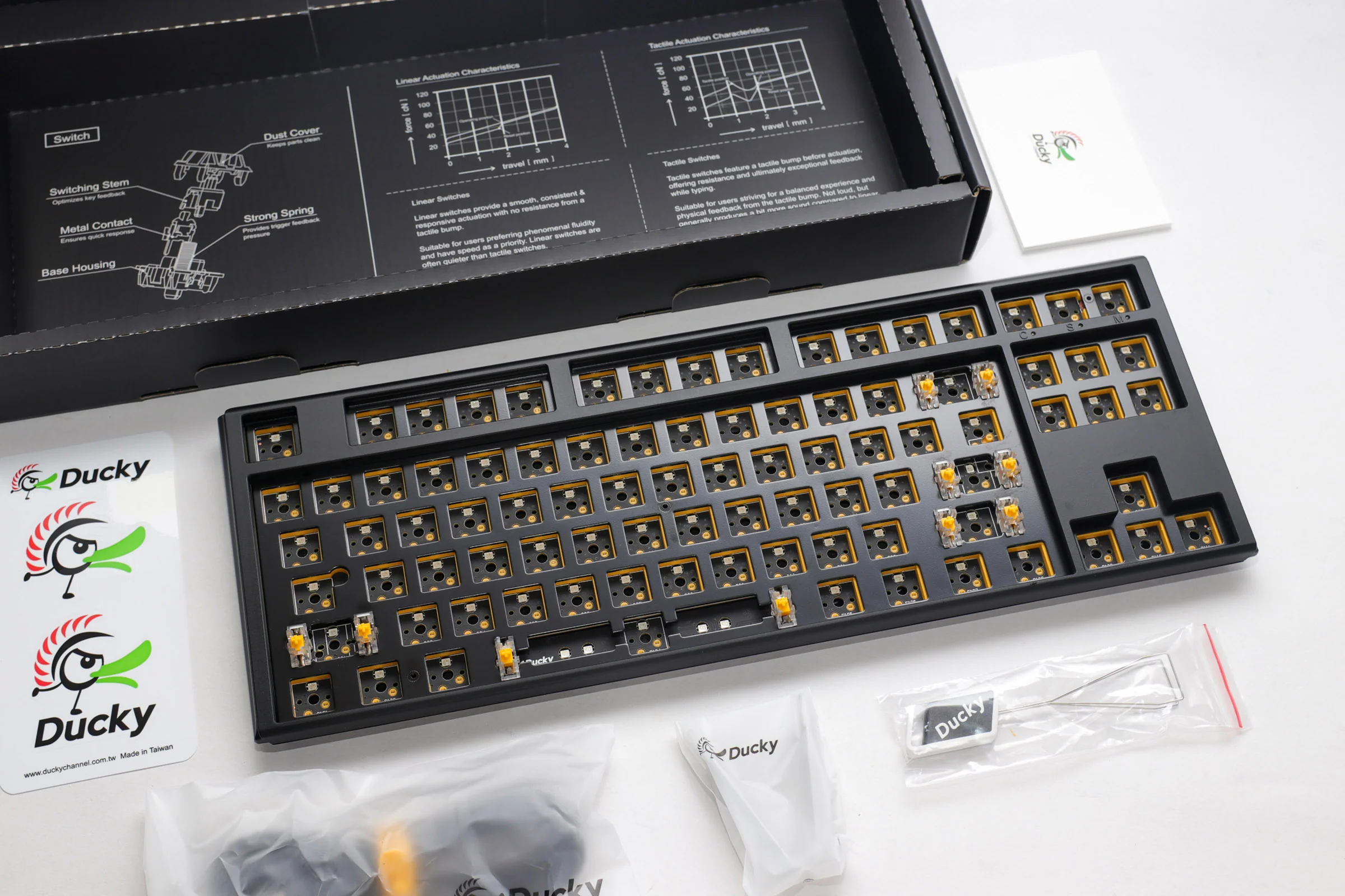 Ducky One 3 TKL Black Barebones Hotswap RGB Mechanical Keyboard - Image 8