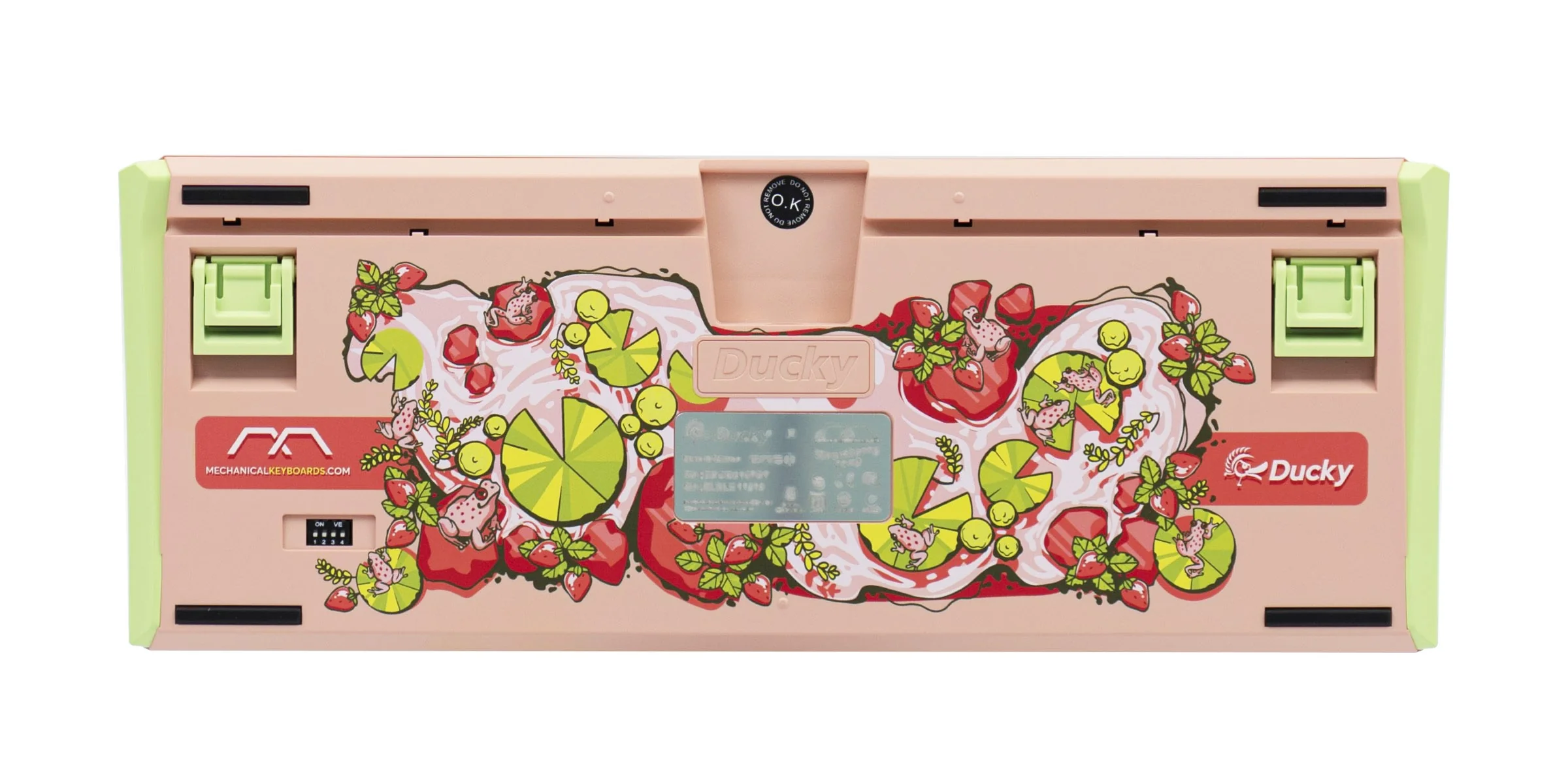 Ducky x MK Strawberry Frog One 3 TKL Hotswap RGB Keyboard w/ Quack Mechanics - Image 3