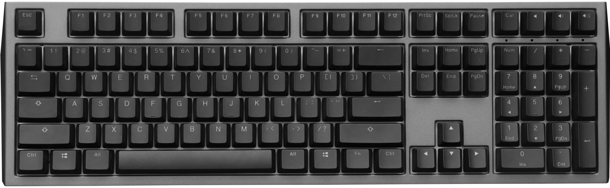 Ducky Shine 7 Gunmetal RGB LED Double Shot PBT Mechanical Keyboard