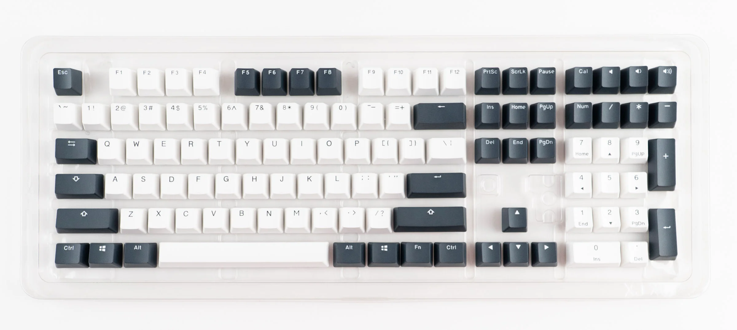 Ducky Tuxedo 108 Key OEM Profile PBT Double Shot Keycap Set