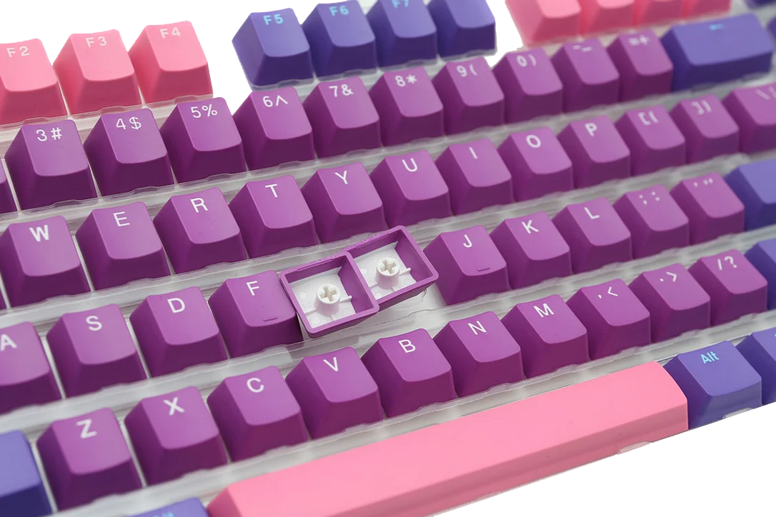 Ducky Ultra Violet 108 Key OEM Profile Double Shot PBT Keycap Set - Image 3