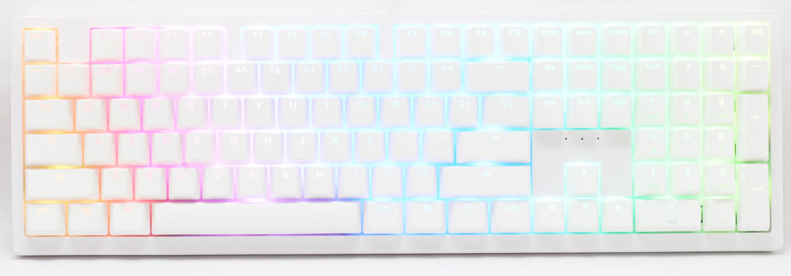 Ducky Zero 6108 White Hotswap Wireless RGB Mechanical Keyboard - Image 10