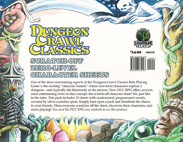 Dungeon Crawl Classics 0-Level Scratch Off Character Sheets - Image 2