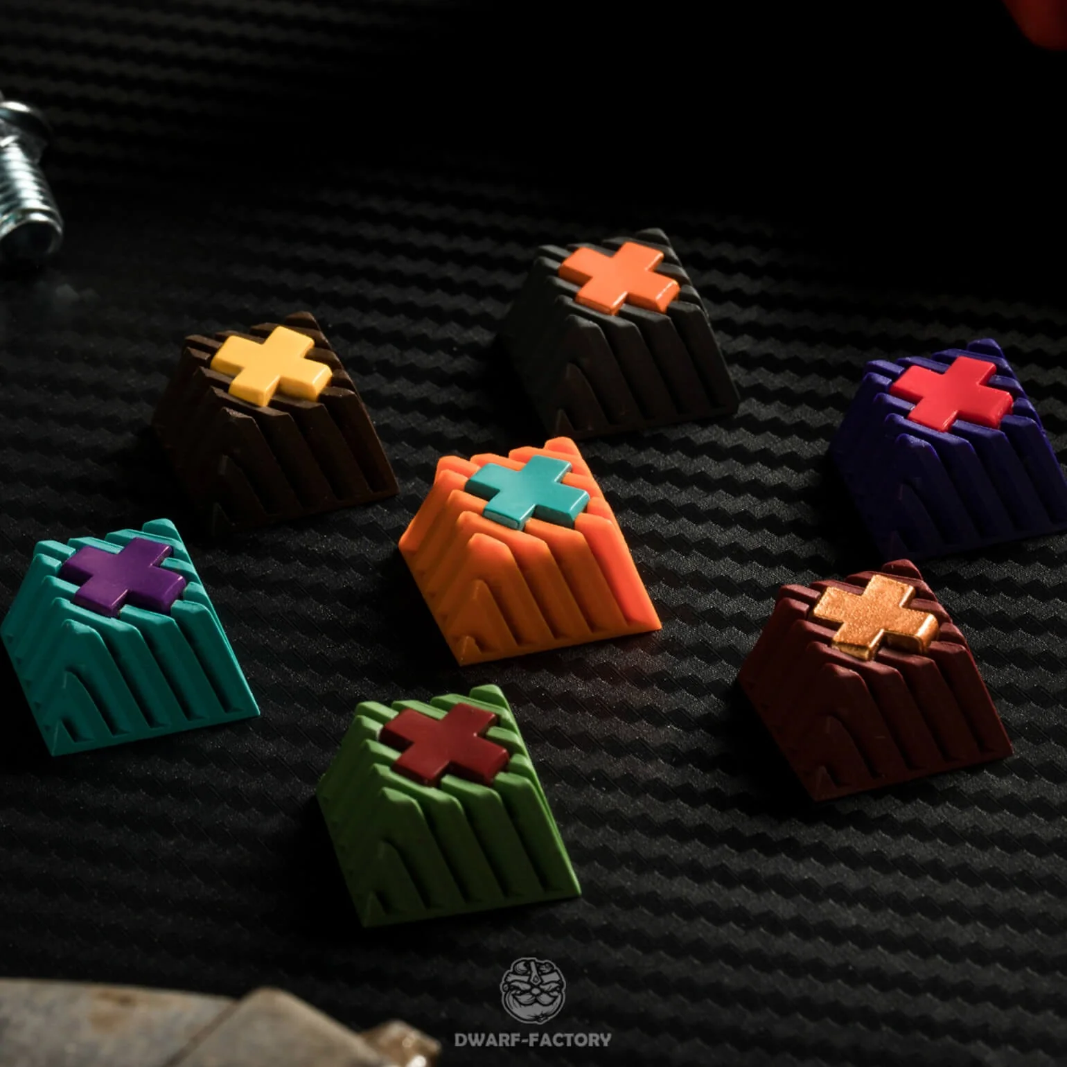 Dwarf Factory Base xXx Camping Cherry R1 Profile Artisan Keycap - Image 2