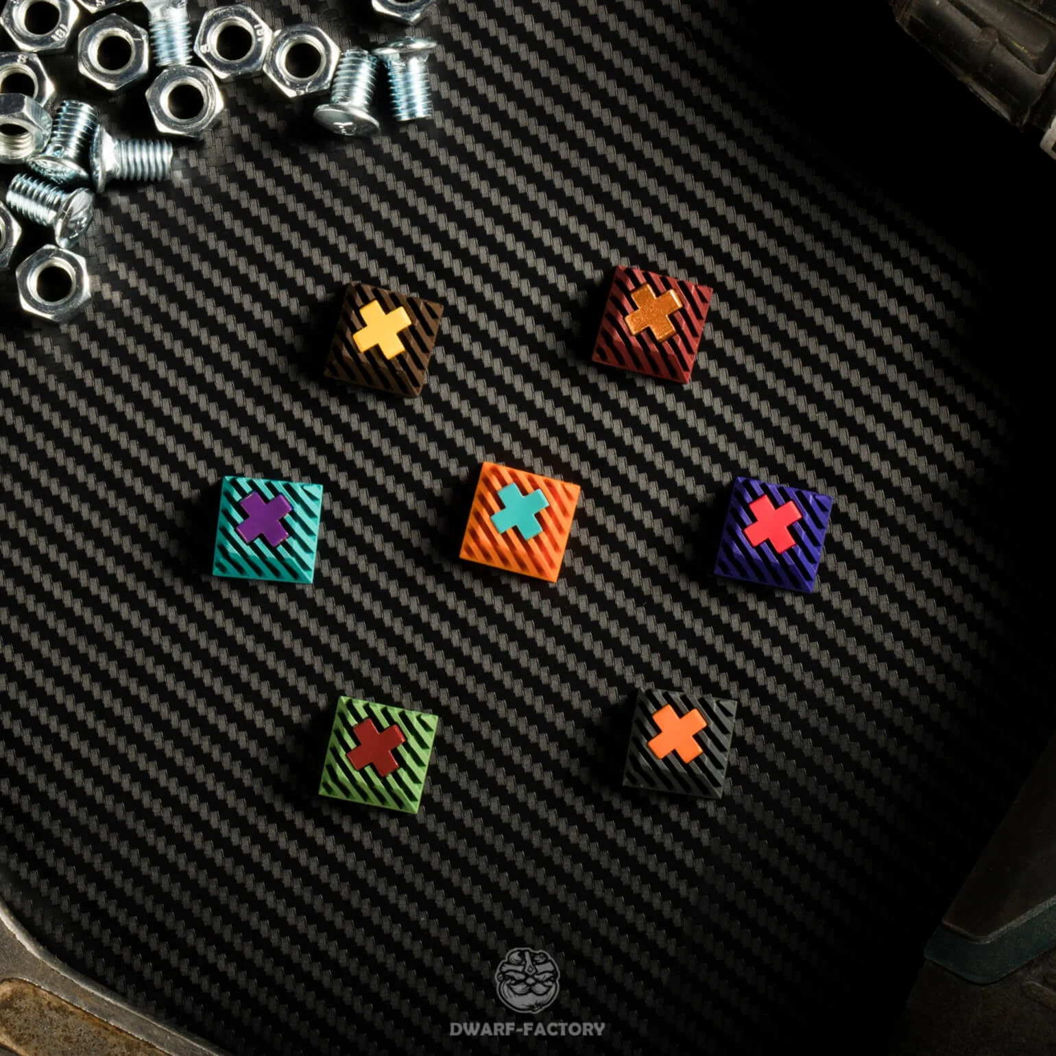 Dwarf Factory Base xXx Camping Cherry R1 Profile Artisan Keycap - Image 3
