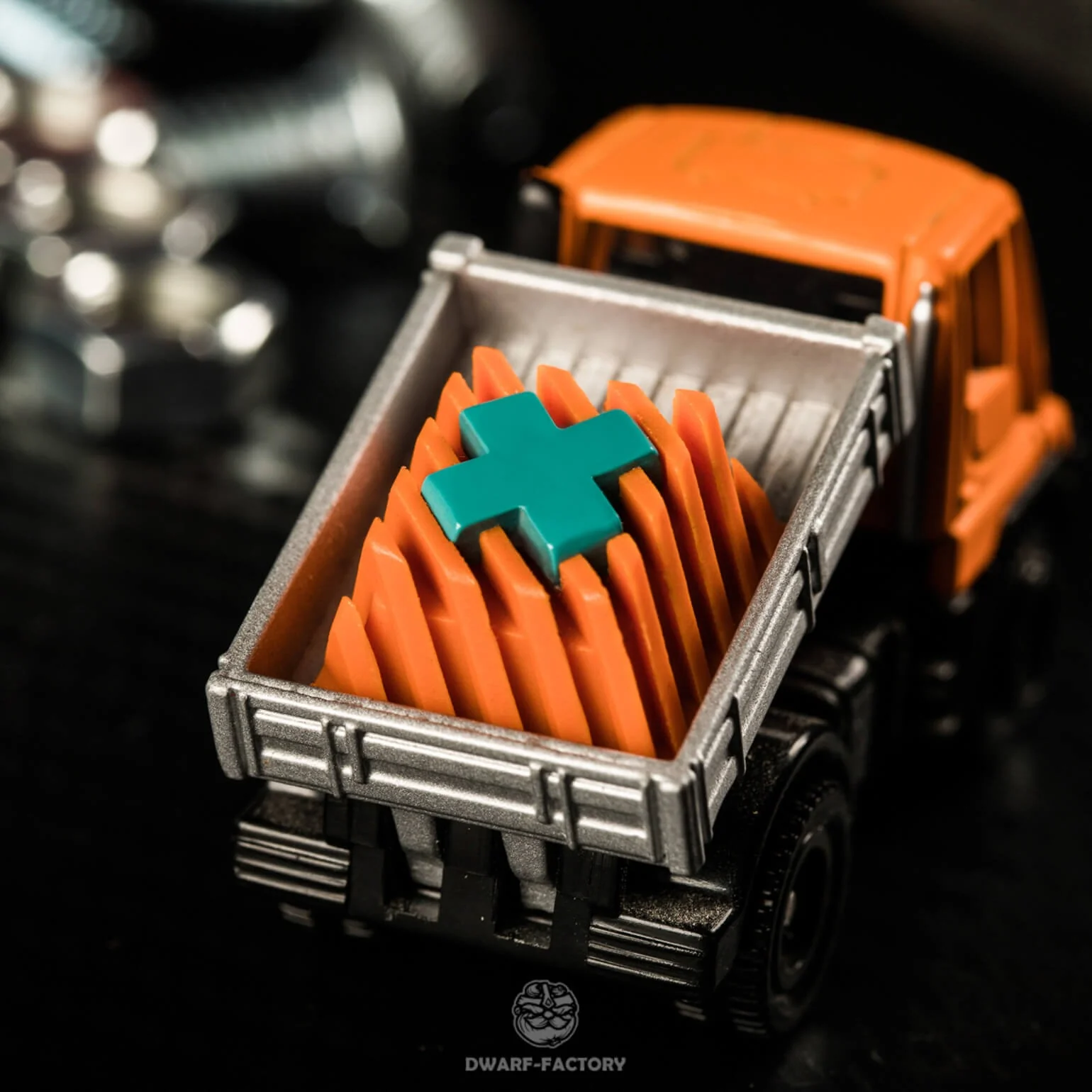 Dwarf Factory Base xXx Orange OEM Profile Artisan Keycap - Image 4