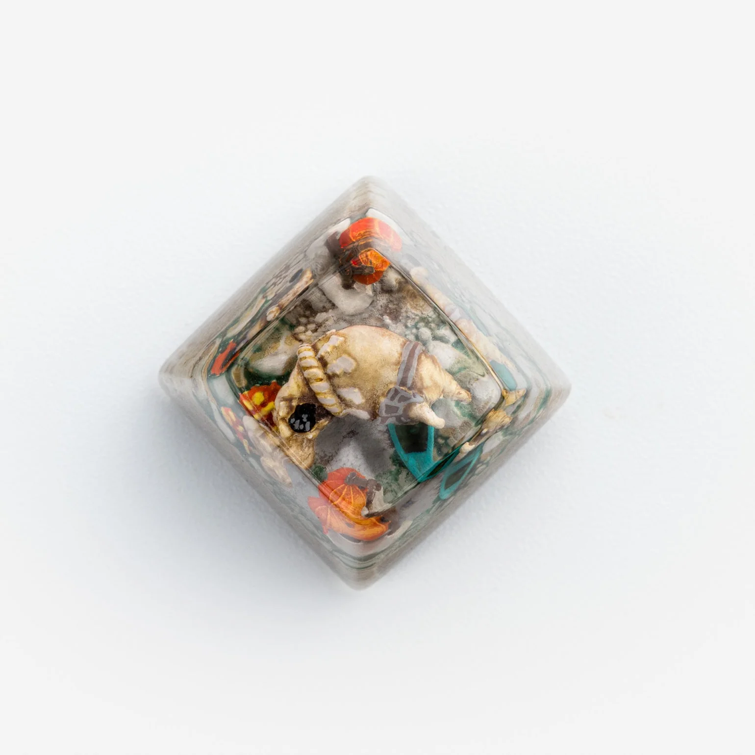 Dwarf Factory Happy Hippo Kaba SA Resin Artisan Keycap - Image 2